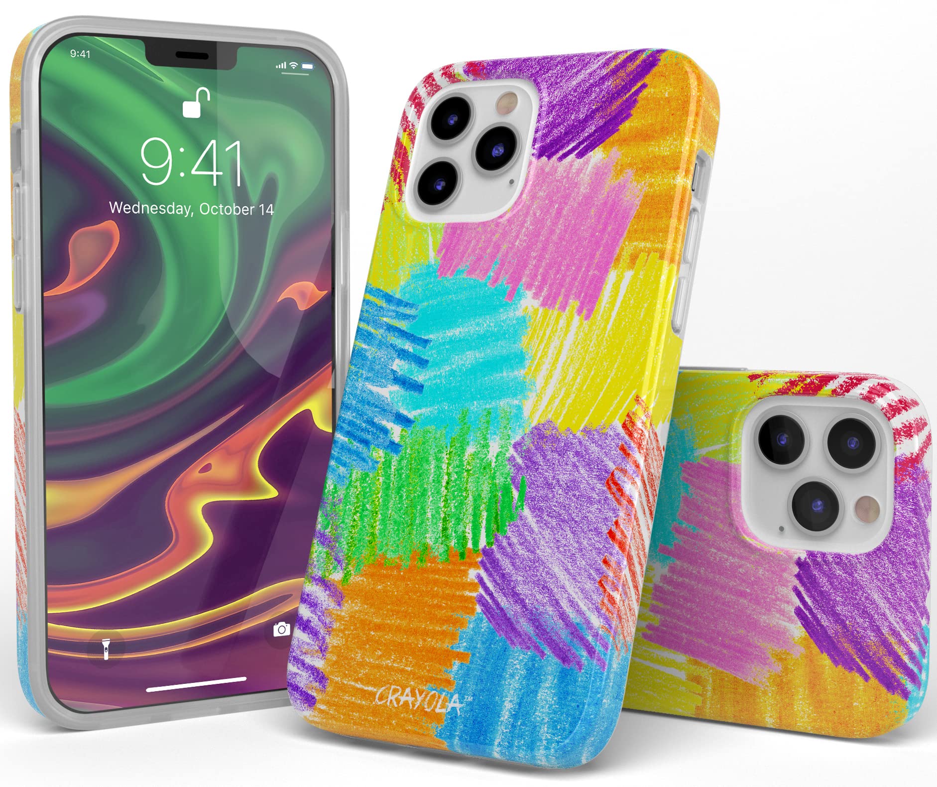 Casely Iphone 1212 Pro Case  Scribble Me That  Crayola Rainbow Pencil Case