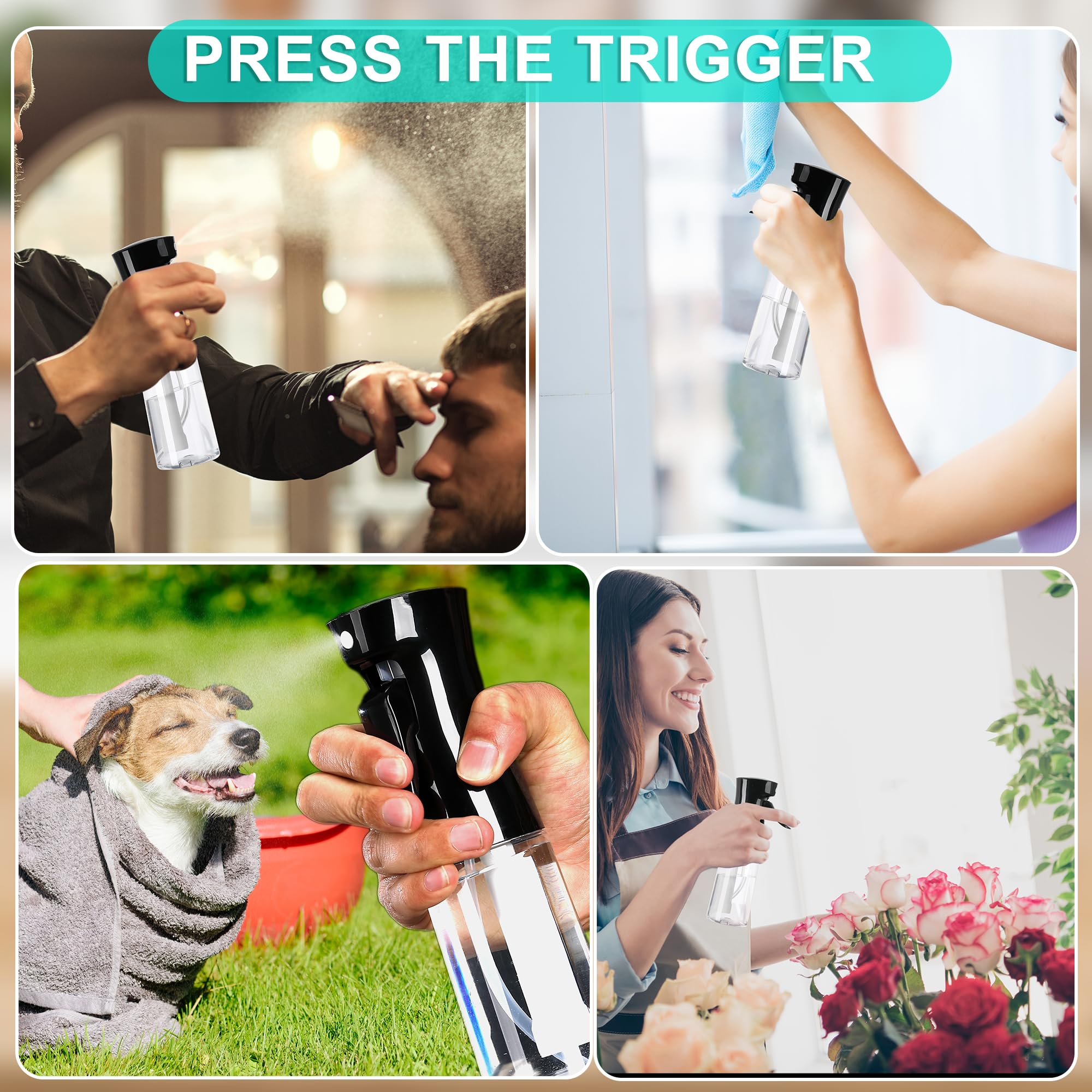 Yuling-X Spray Bottles For Hair, Continuous Spray Bottle Used For Hair Design, Plants, Cleaning, Hair Care And Skin Care, Etc. -