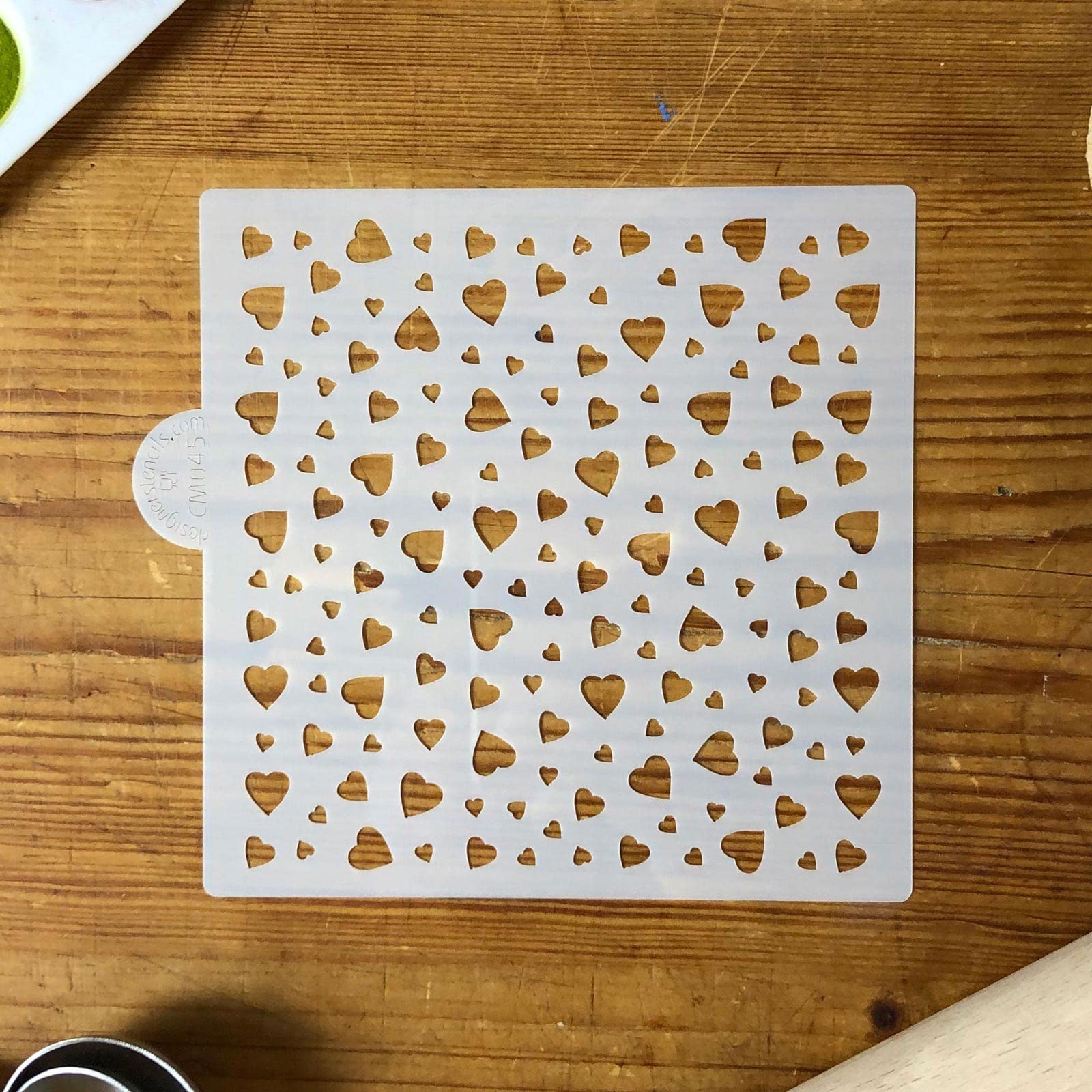 Heart Miniprint Cookie And Craft Stencil By Designer Stencils