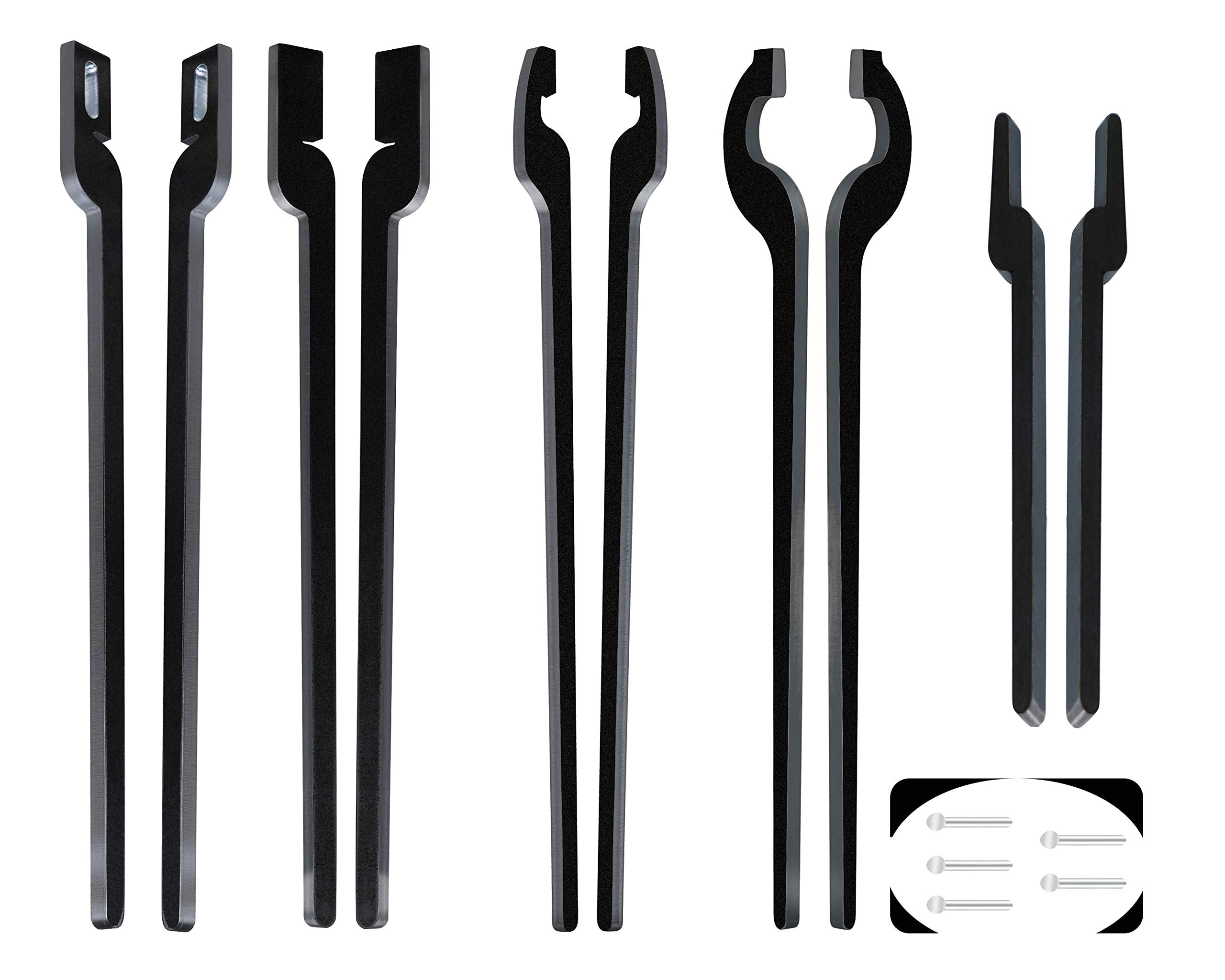 Alvade Diy Rapid Tongs Bundle Set 5 Type Of Tong Bundles Set Comes With Rivet For Blacksmith Beginner
