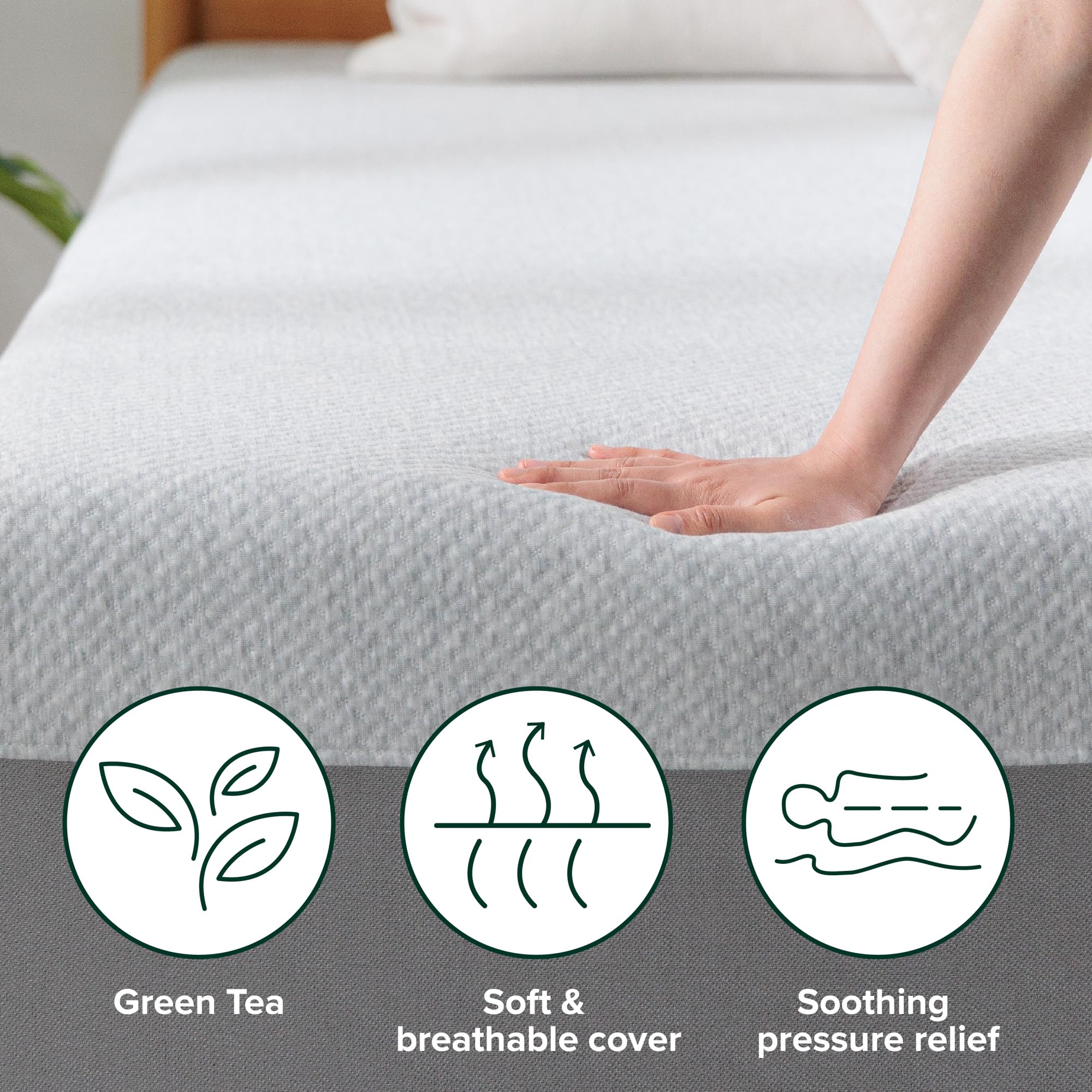 Zinus 10 Inch Ultima Memory Foam Mattress [New Version], Full, Fiberglass Free, Medium Firm Feel, Breathable Airflow Memory Foam