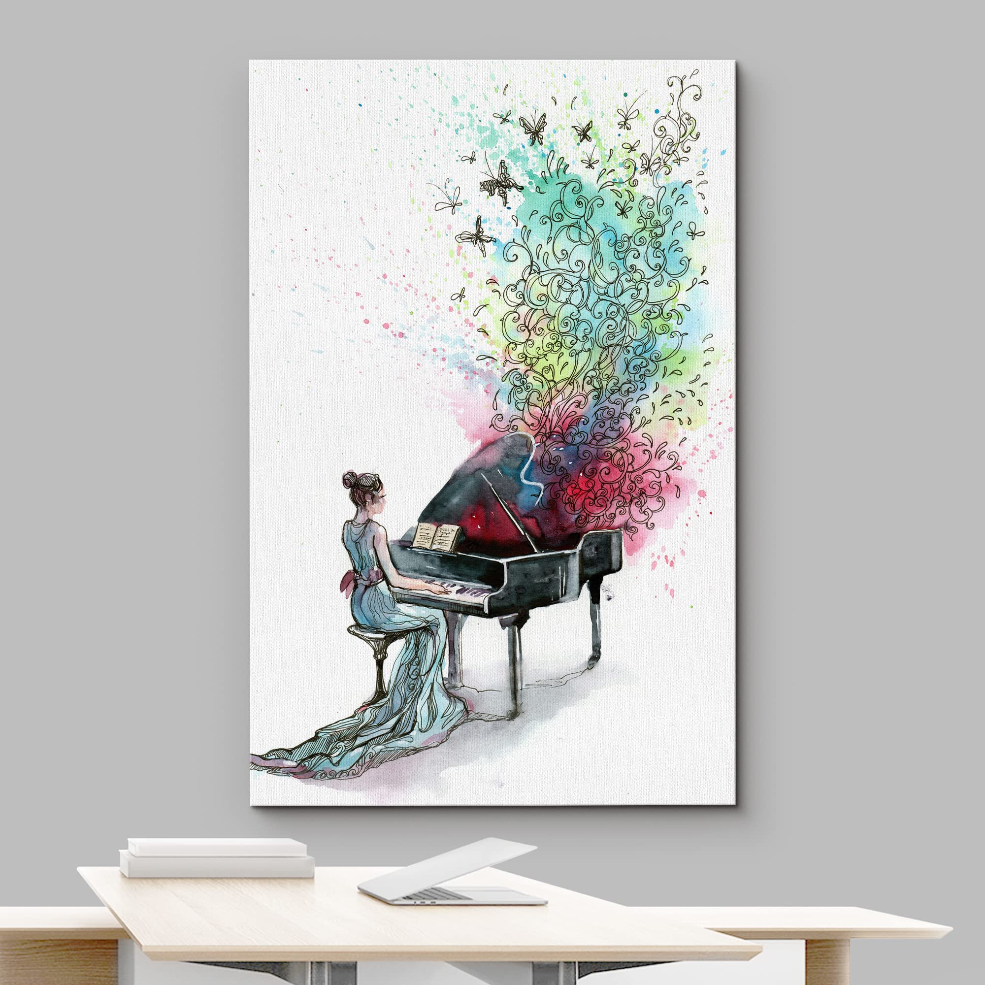 Wall26 Canvas Prints Wall Art - Grand Piano Music - 24''X36''