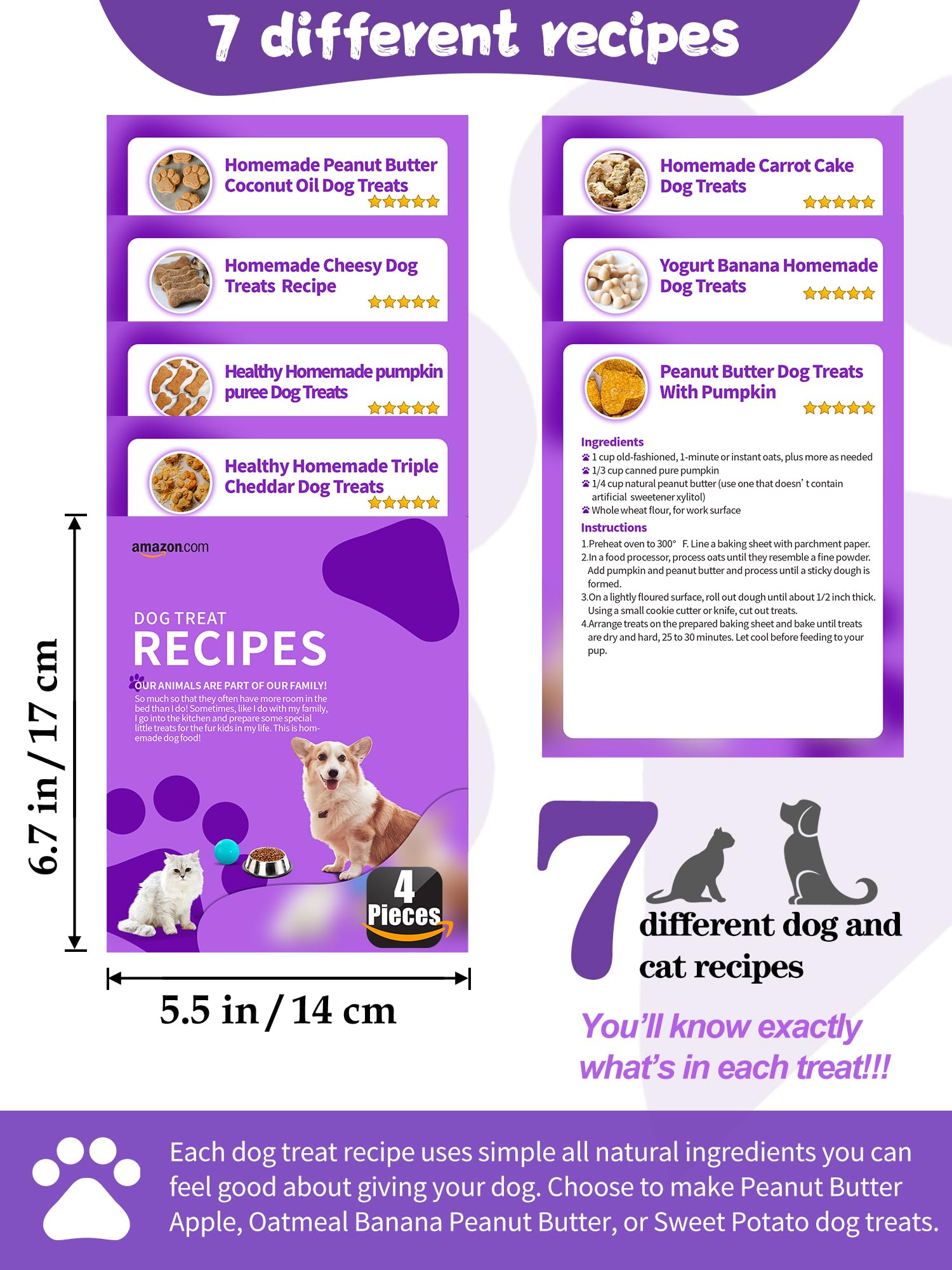 Rugvomwm 123 Pcs Homemade Dog Treats Set Silicone Molds Cookie Cutters,Including 2 Dog Treat Mold,5+12 Cookie Cutters And, 4 Dog