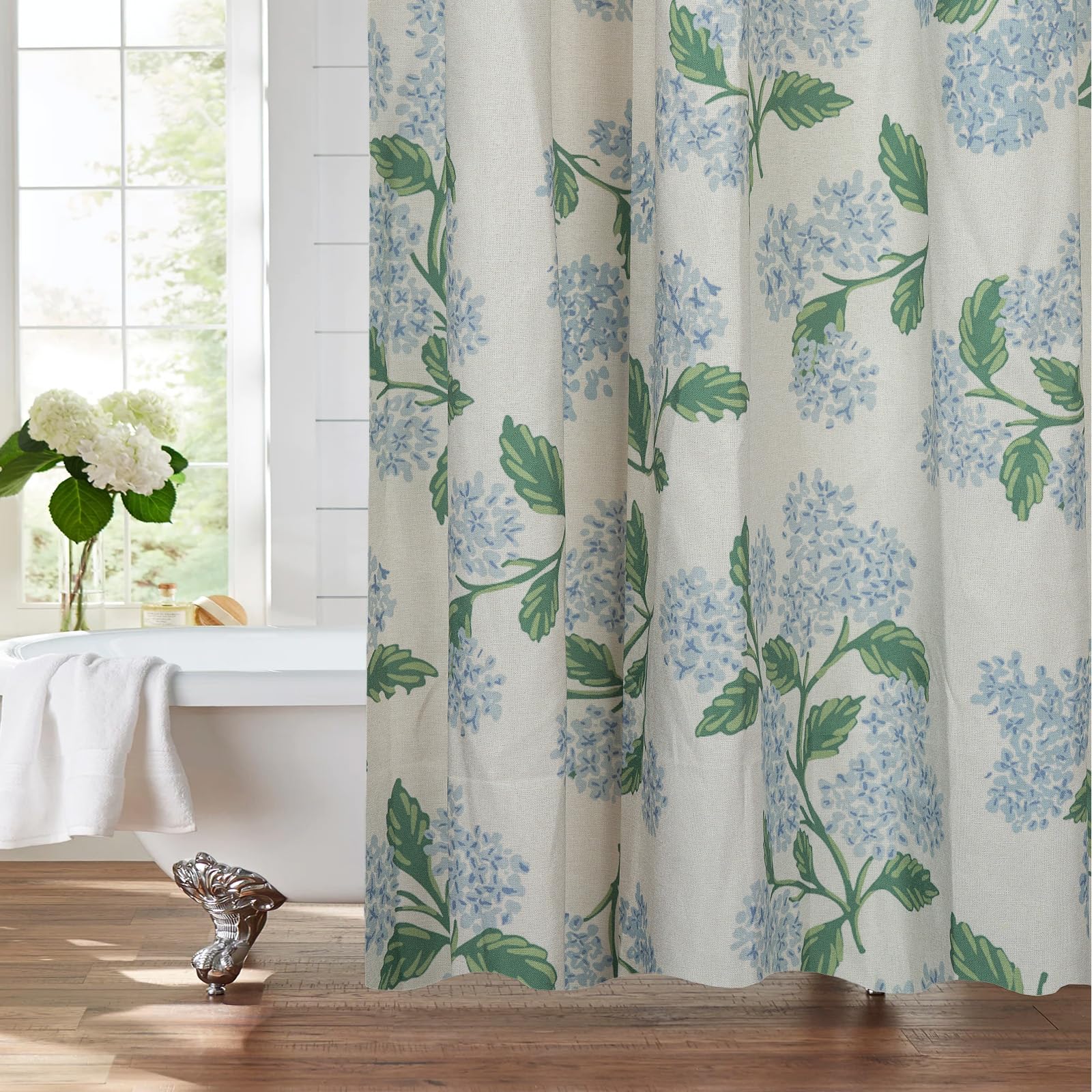 Muginyu Southwestern Aztec Linen Shower Curtain, Western Boho Farmhouse Decor With Bull Skull Print, 72 W X 72 L