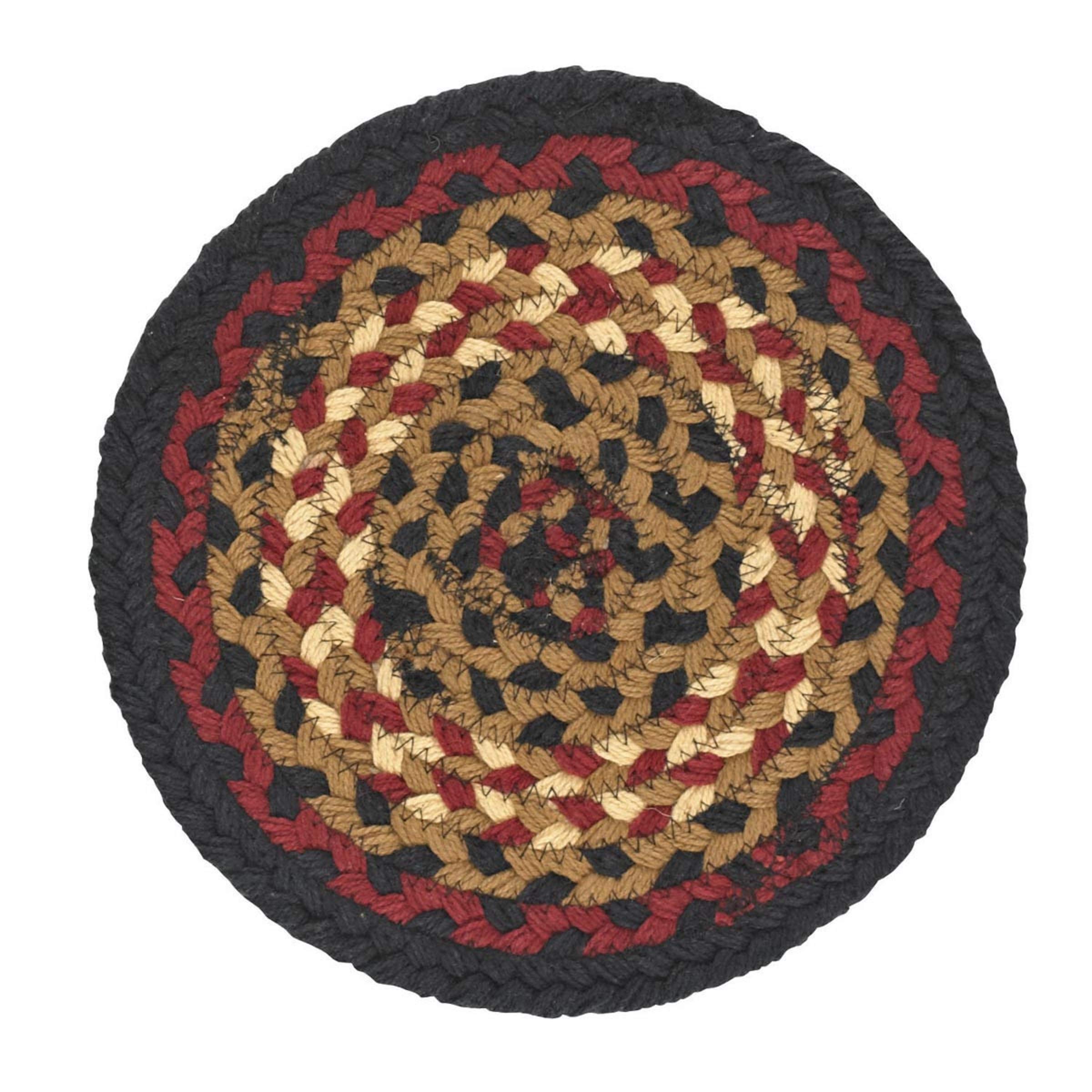 Park Designs Folk Art Braided Trivet Set Of Six 8'' Dia