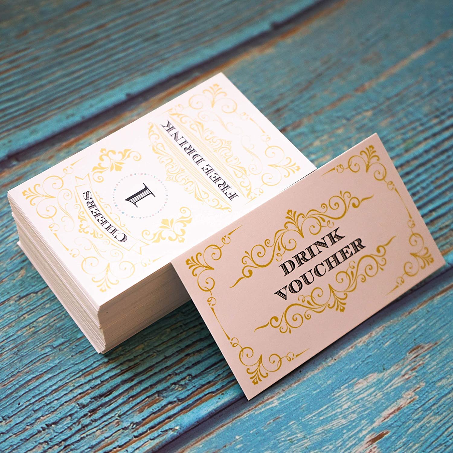 Rxbc2011 450 Free Drink Tickets Coupons For A Free Drink Wedding Work Event Party Bar Fundraiser Gold
