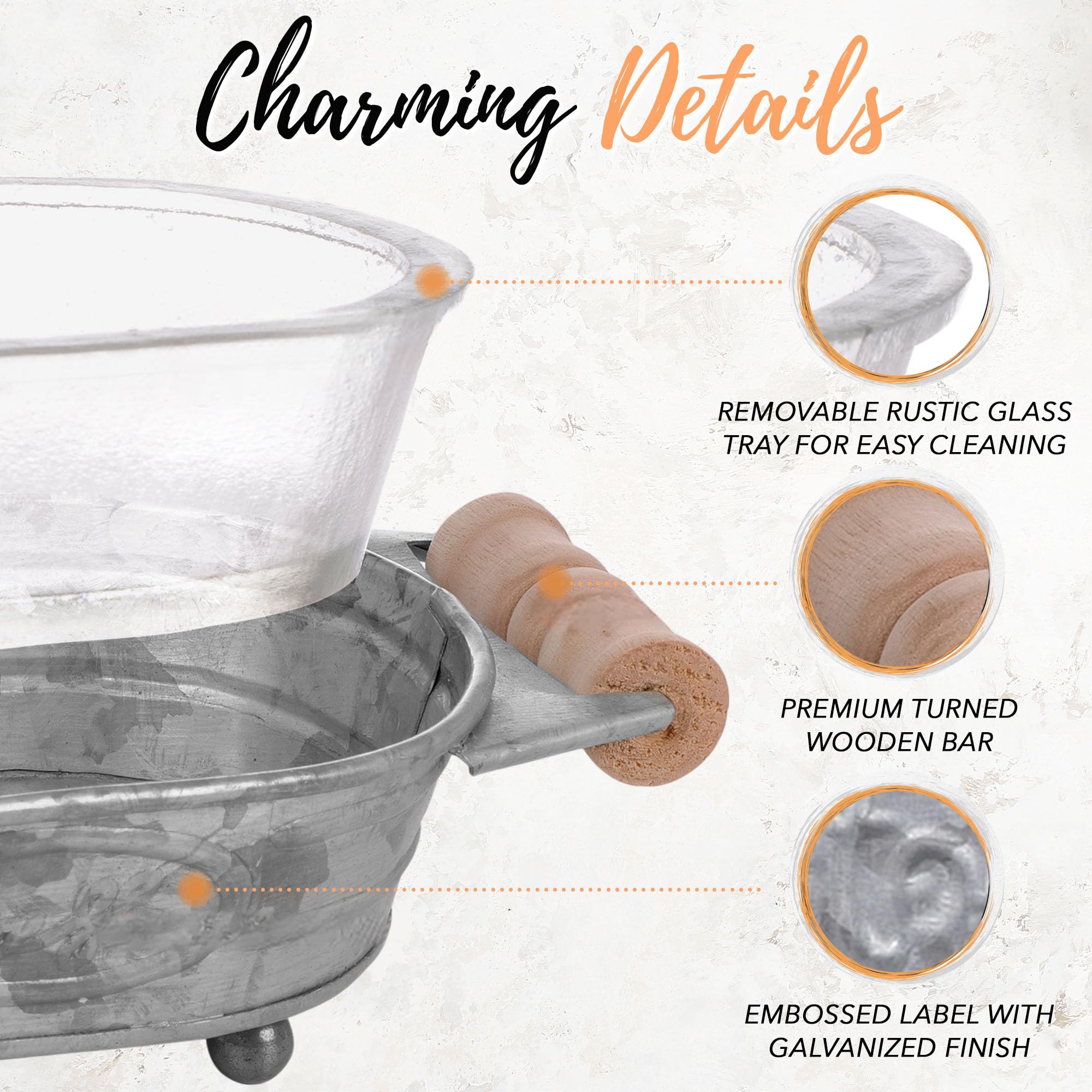 Autumn Alley Galvanized Farmhouse Soap Dish For Bathroom - Fun Kitchen Soap Tray - Farmhouse Bathroom Accessories - Rustic Soap