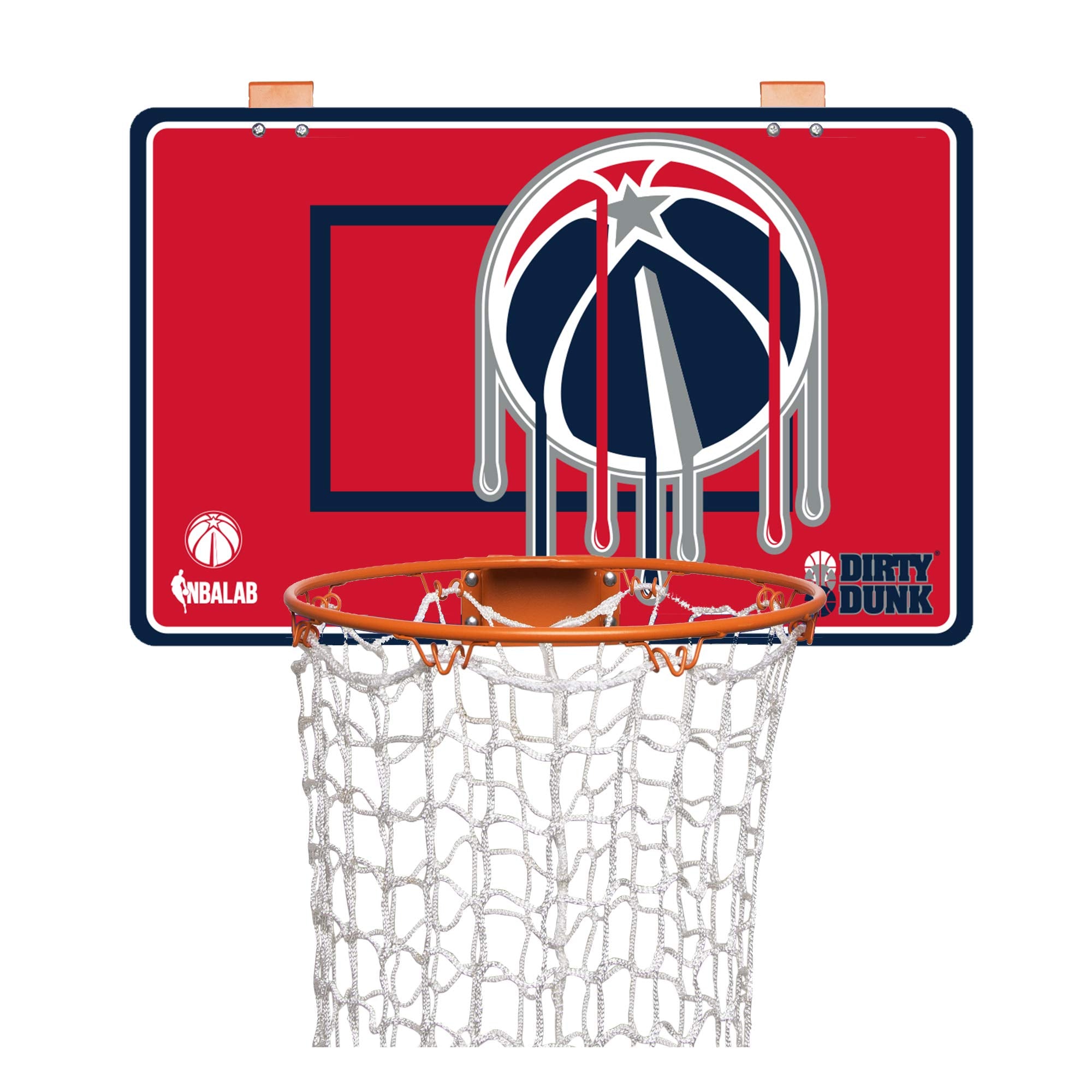 The Dunk Collection The Dirty Dunk Basketball Hoop Laundry Hamper - Washington Wizards, Nba, Red/Black
