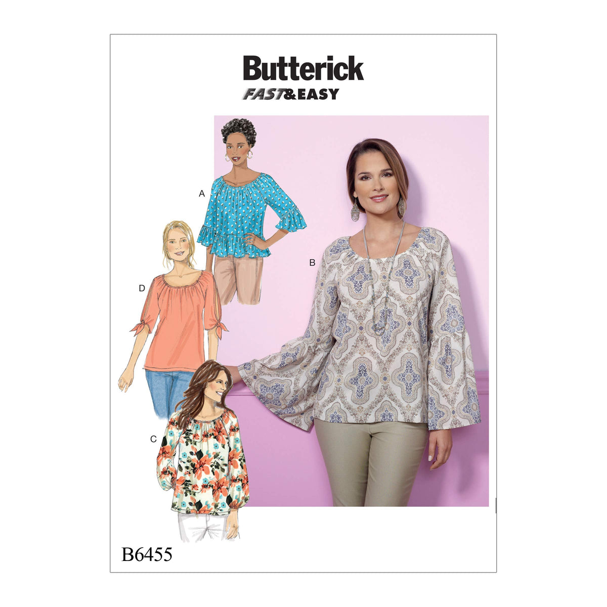 Mccall Pattern Company B6455Zz0 Misses' Top, Large/X-Large/Xx-Large