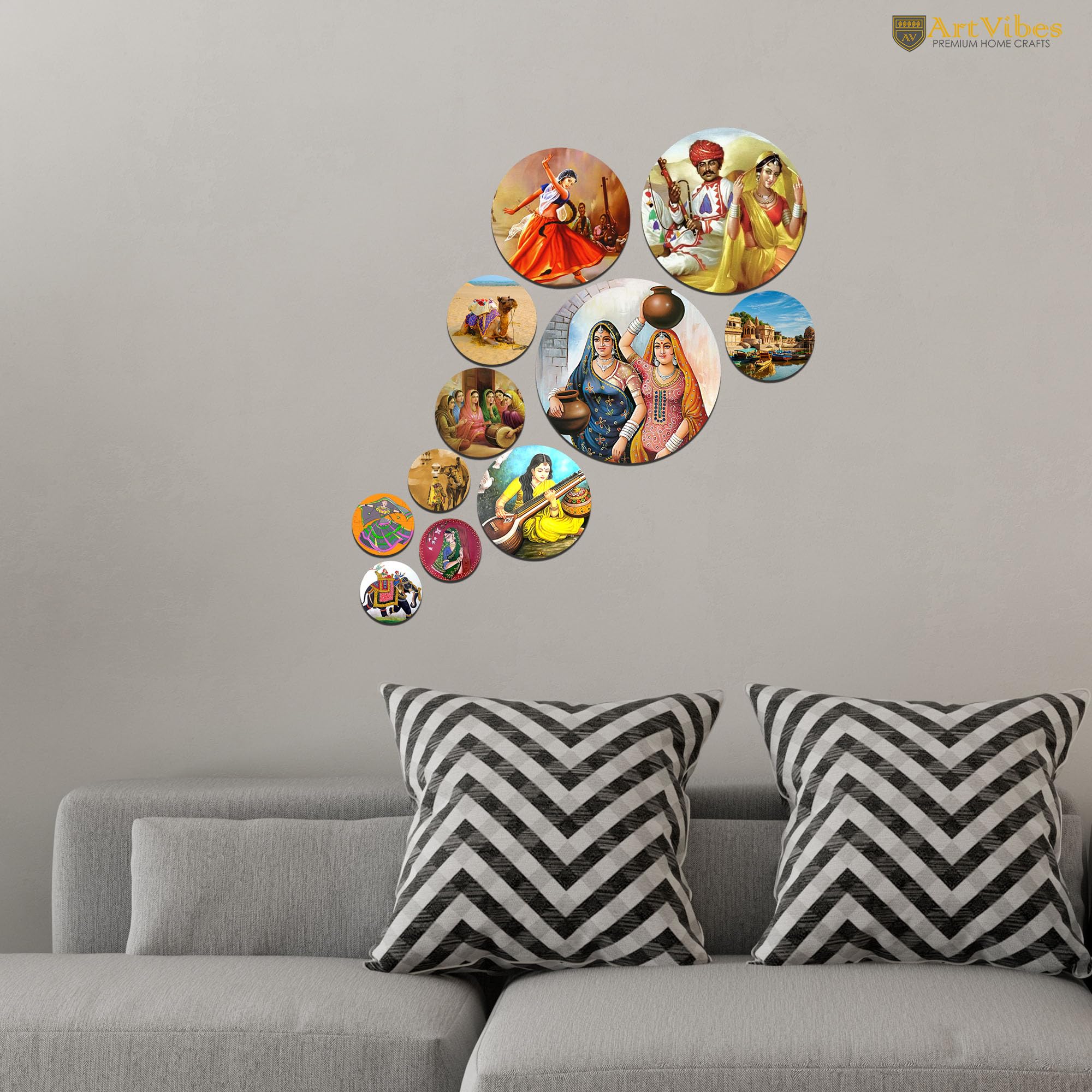 Artvibes Decorative MDF Wooden Wall Hanging Decoration Item For Home | Office | Gift | Decor Art | Livingroom, Bedroom | Stylish