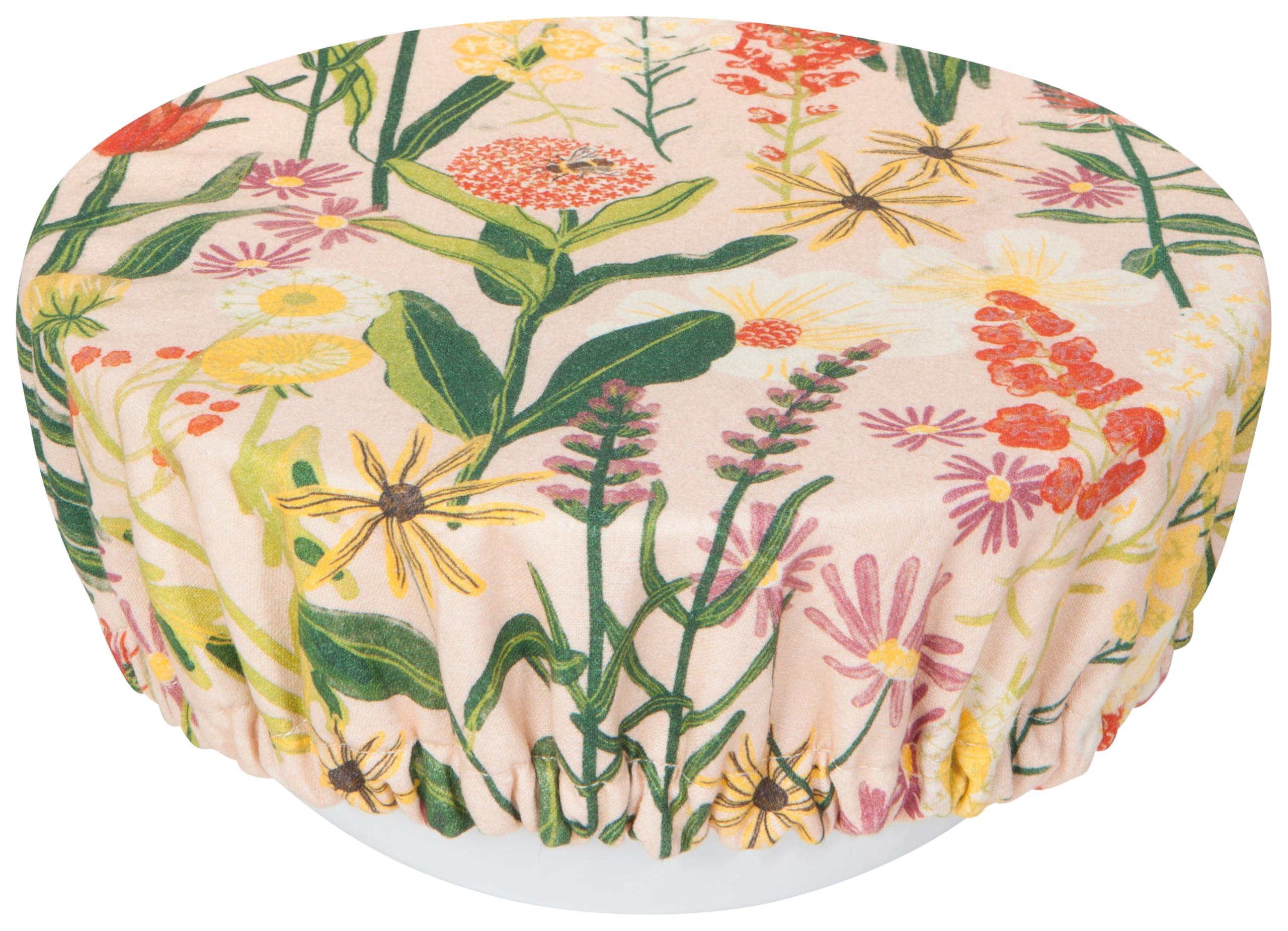 Now Designs Save Set Bowl Covers, Dia7.5In / Dia9.25In, Bees & Blooms