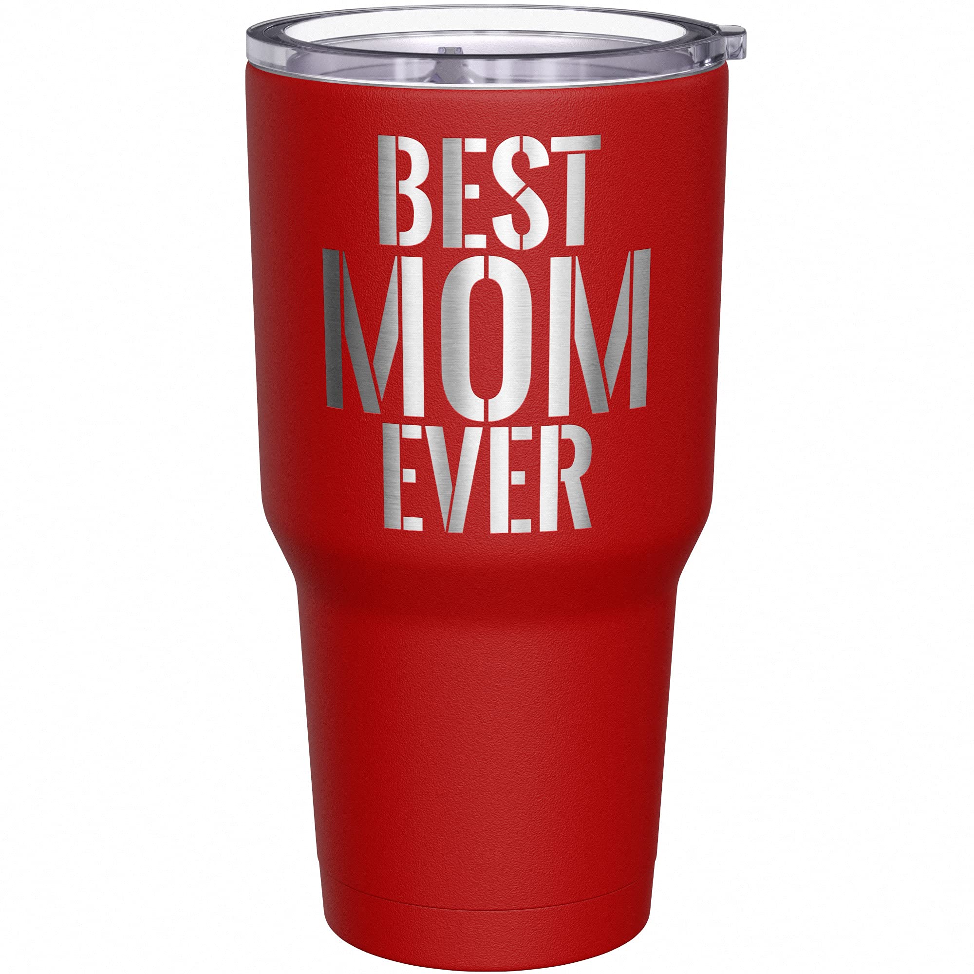 We The People Holsters - Best Mom Ever - Coffee Tumbler - American Flag Coffee Travel Mug - Engraved Tumbler - Double Insulated Tumbler - 30 oz