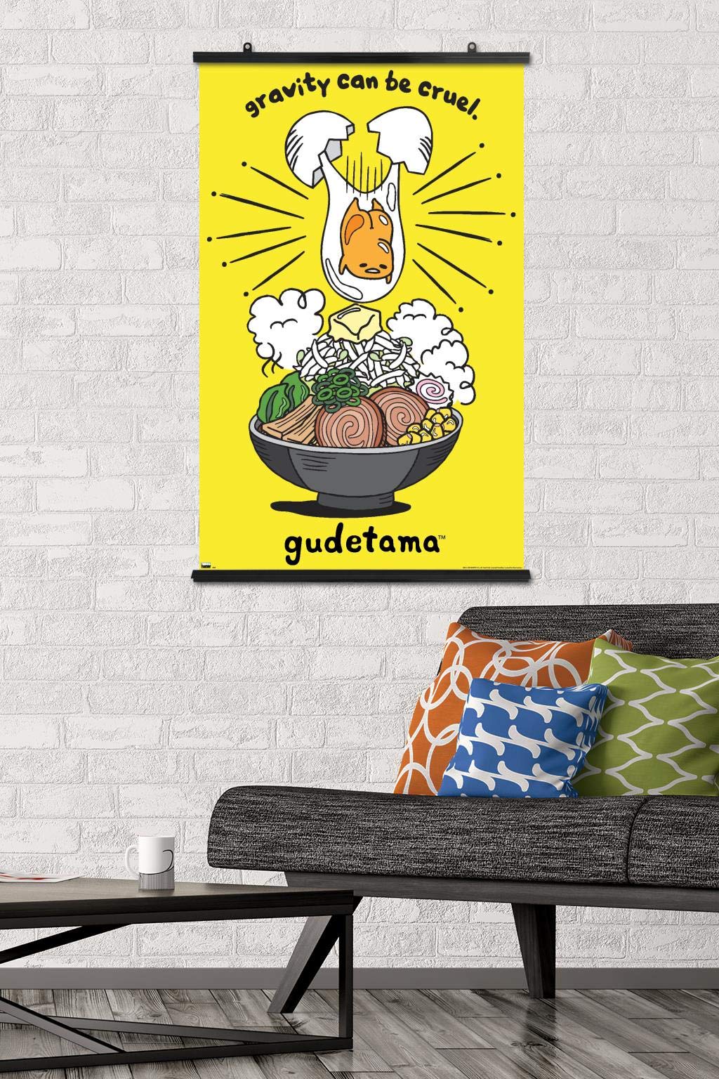 Trends International Gudetama - Gravity Wall Poster, 22.375'' X 34'', Poster & Clip Bundle
