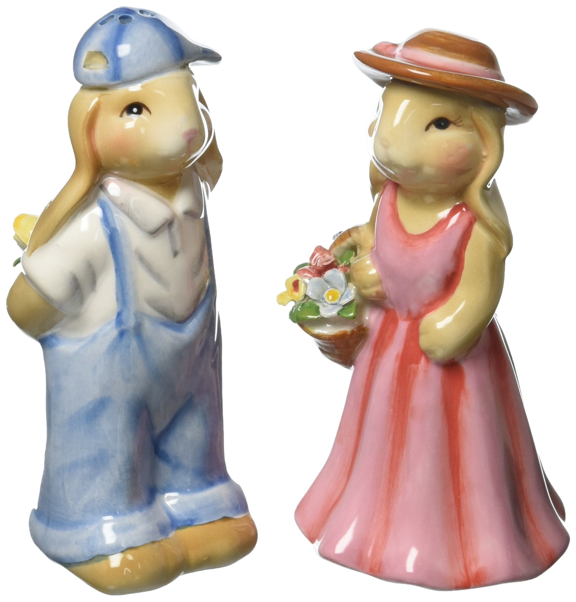 Appletree Design Barn Yard Bunny Salt And Pepper Set, 4-1/8-Inch