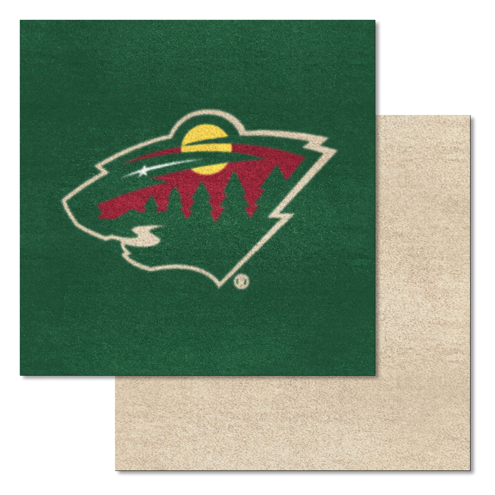 FANMATS Minnesota Wild Team Carpet Tiles