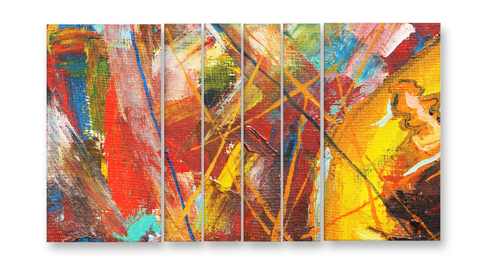 Casperme Abstract Theme - Engineered Wood Wall Painting, Multicolor, Modern, 60 X 36 Inches