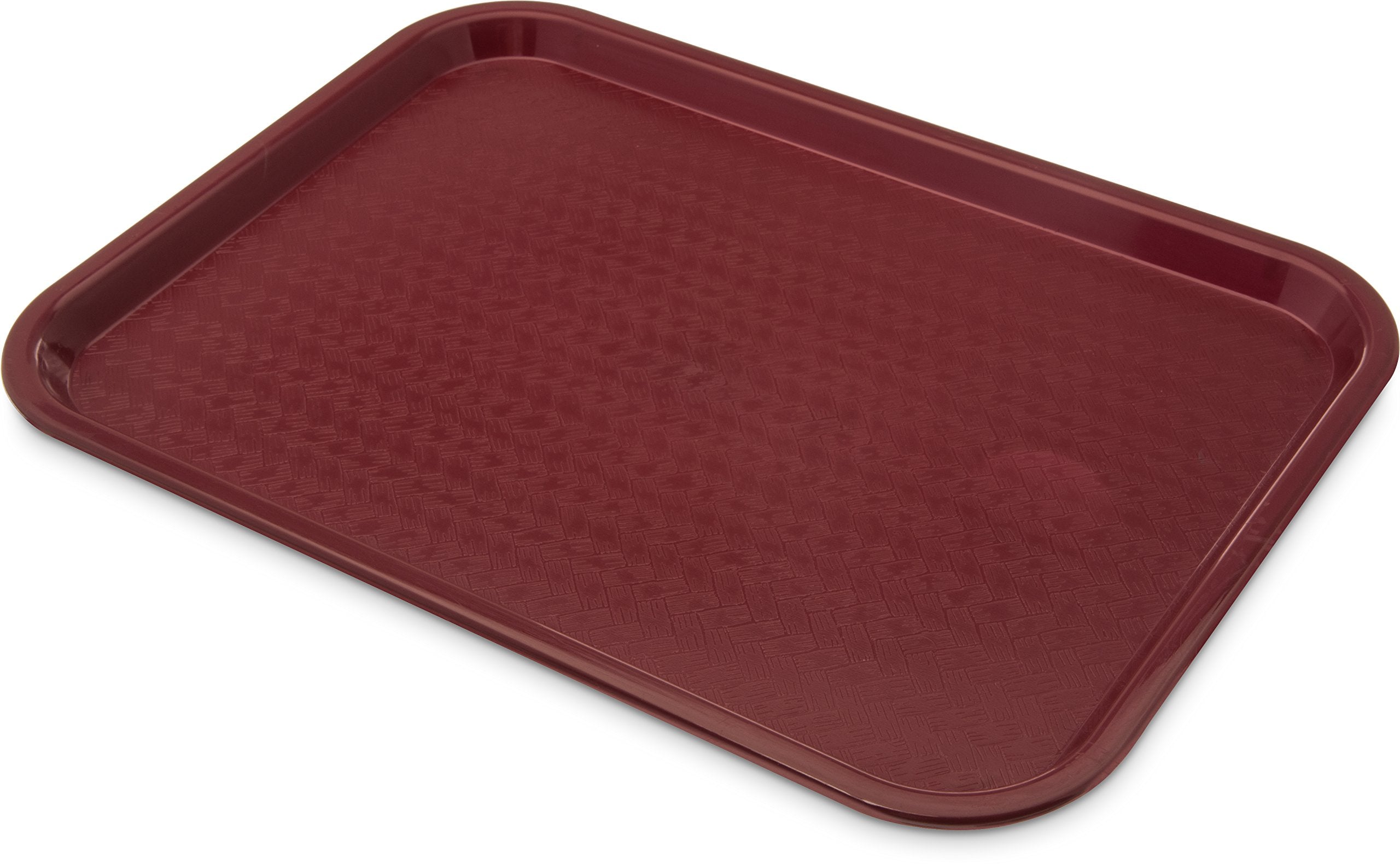 Carlisle Foodservice Products Ct121661 Caf   Standard Cafeteria / Fast Food Tray, 12'' X 16'', Burgundy