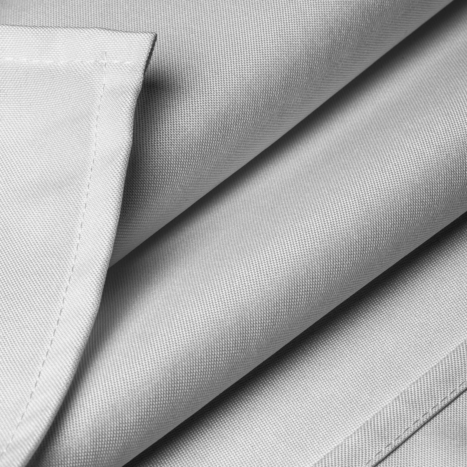 Lann'S Linens - 90 X 132 Premium Tablecloth For Wedding/Banquet/Restaurant - Rectangular Polyester Fabric Table Cloth - Silv