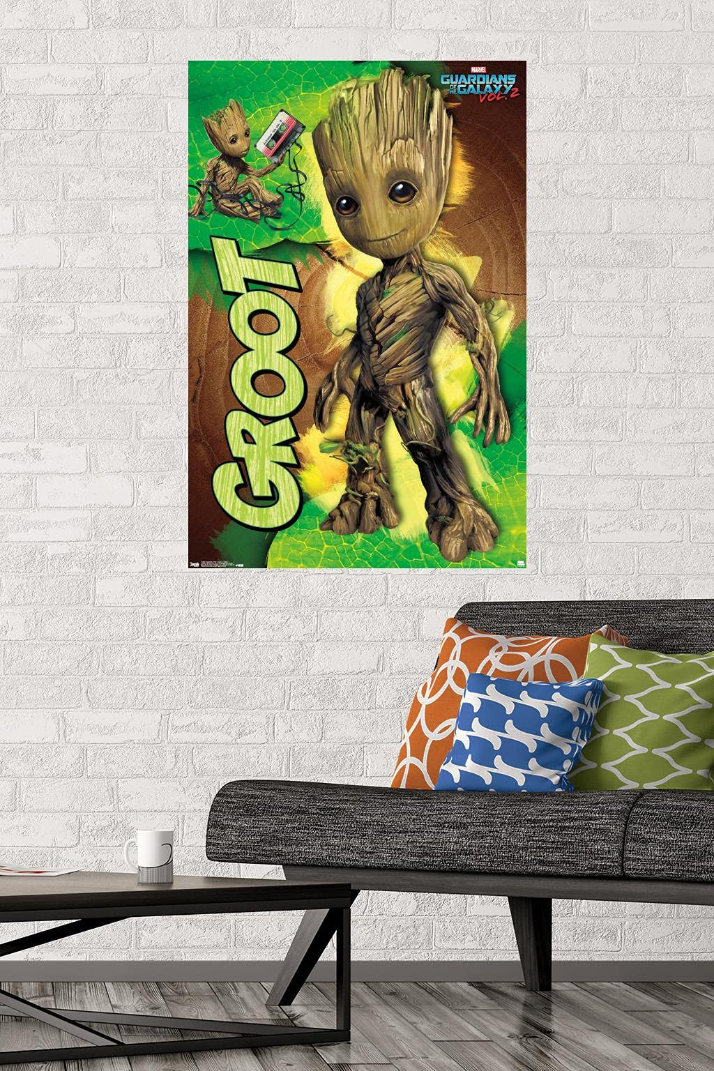 Trends International Groot Wall Poster, 22.375" x 34", Premium Unframed Version, Marvel Cinematic Universe, Model POD15096