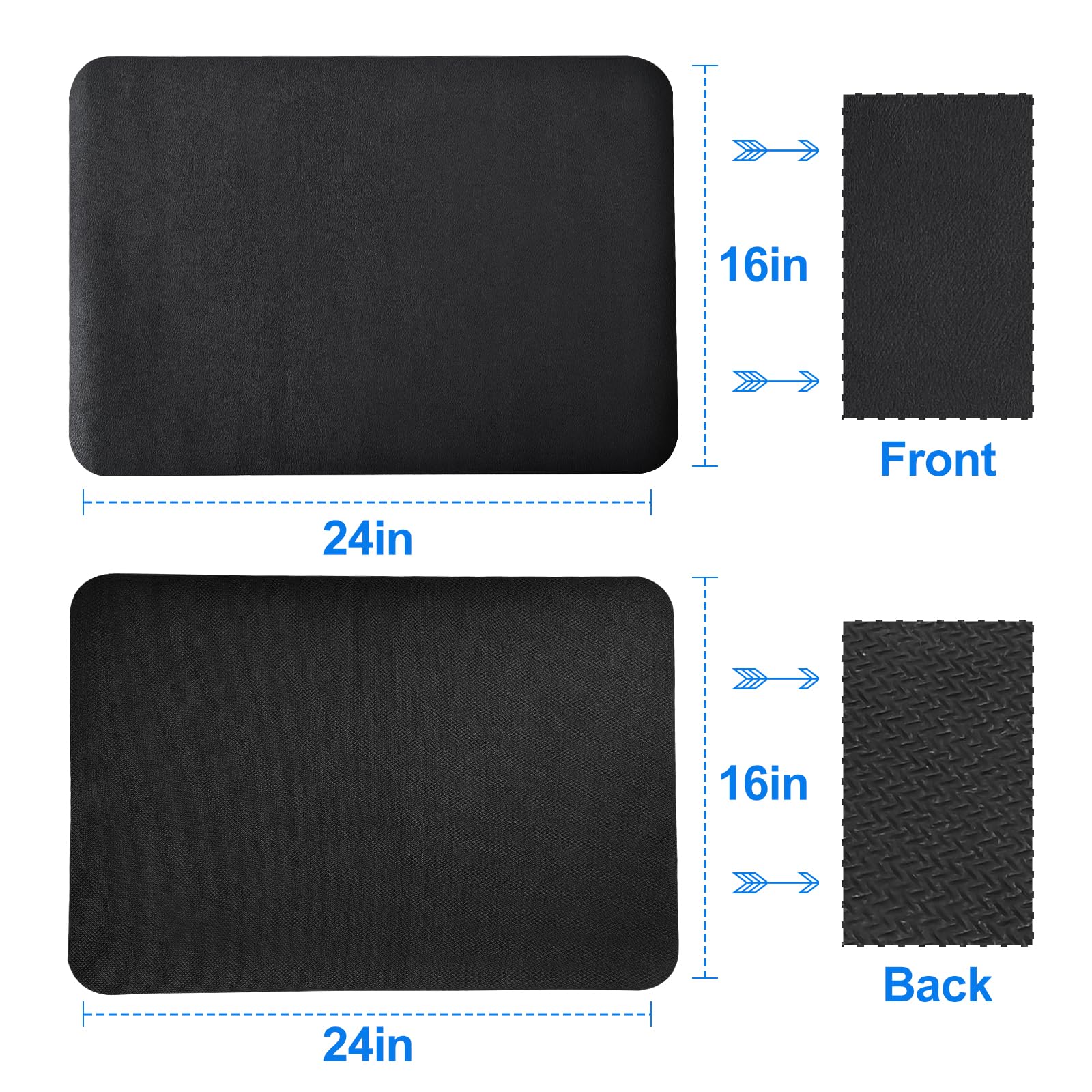 Dish Drying Mat For Kitchen Counter, 16''X24'' Dish Drying Pad With Non-Slip Rubber Backed, Hide Stain Anti Absorbent For Kitche