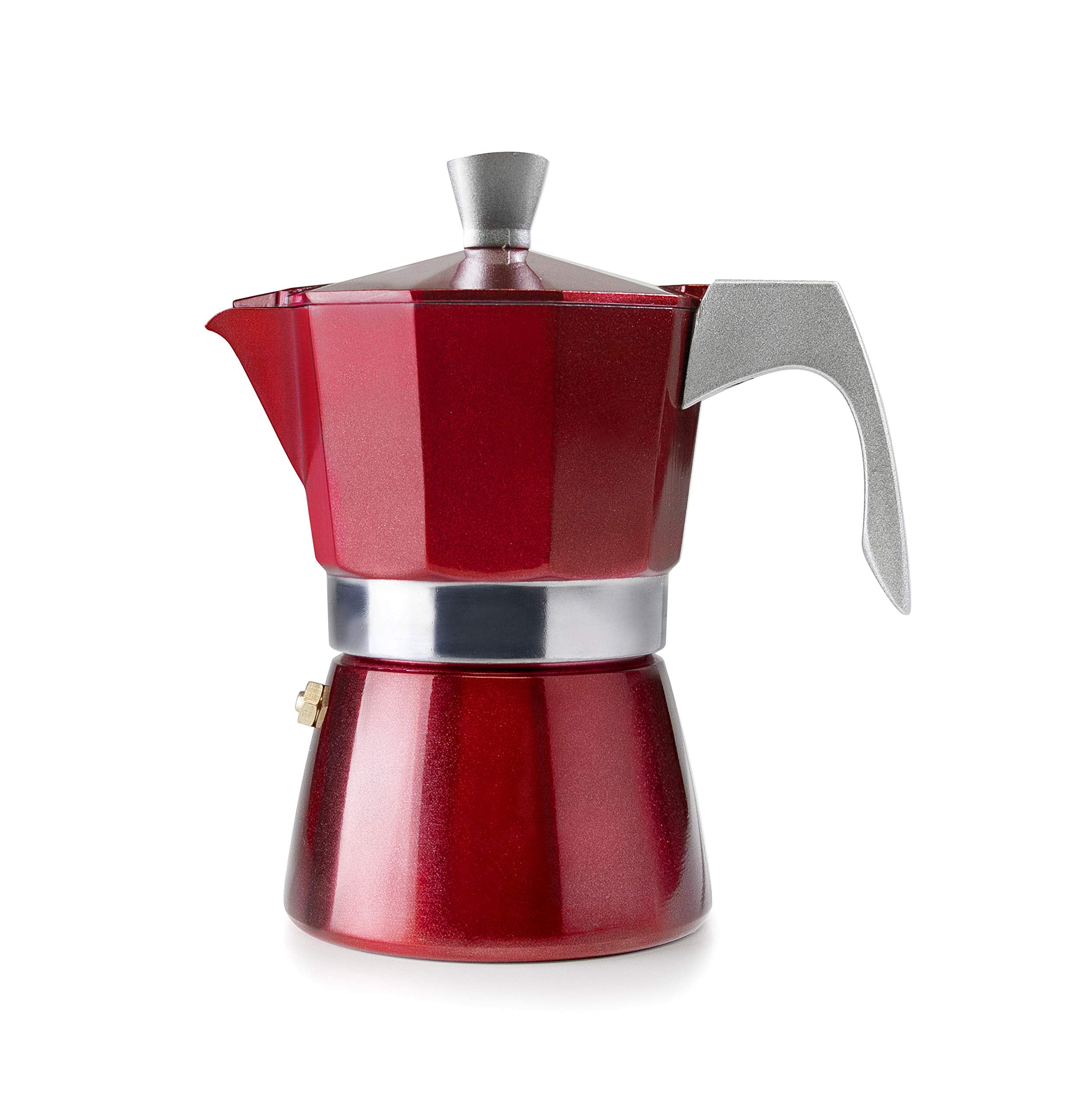 Az Flag Ibili Espresso Coffee Maker Evva Red 9 Cups, 30 X 30 X 30 Cm