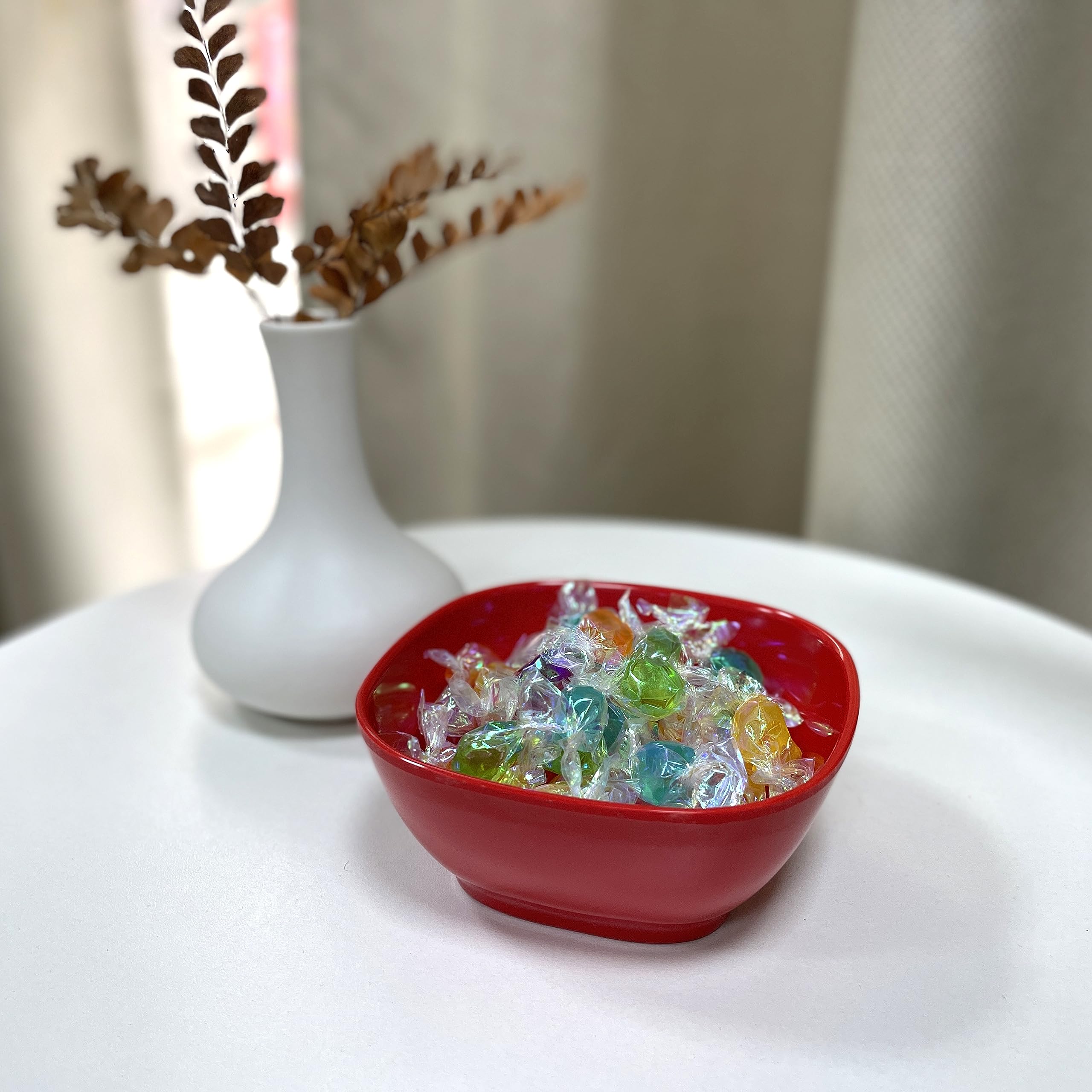 Eweigeer 4.4-Inch Melamine Dessert Bowl Kids Plastic Bowls,Small Bowl For Ice Cream Snacks Rice Salad Soup Cereal.Set Of 10(Mult