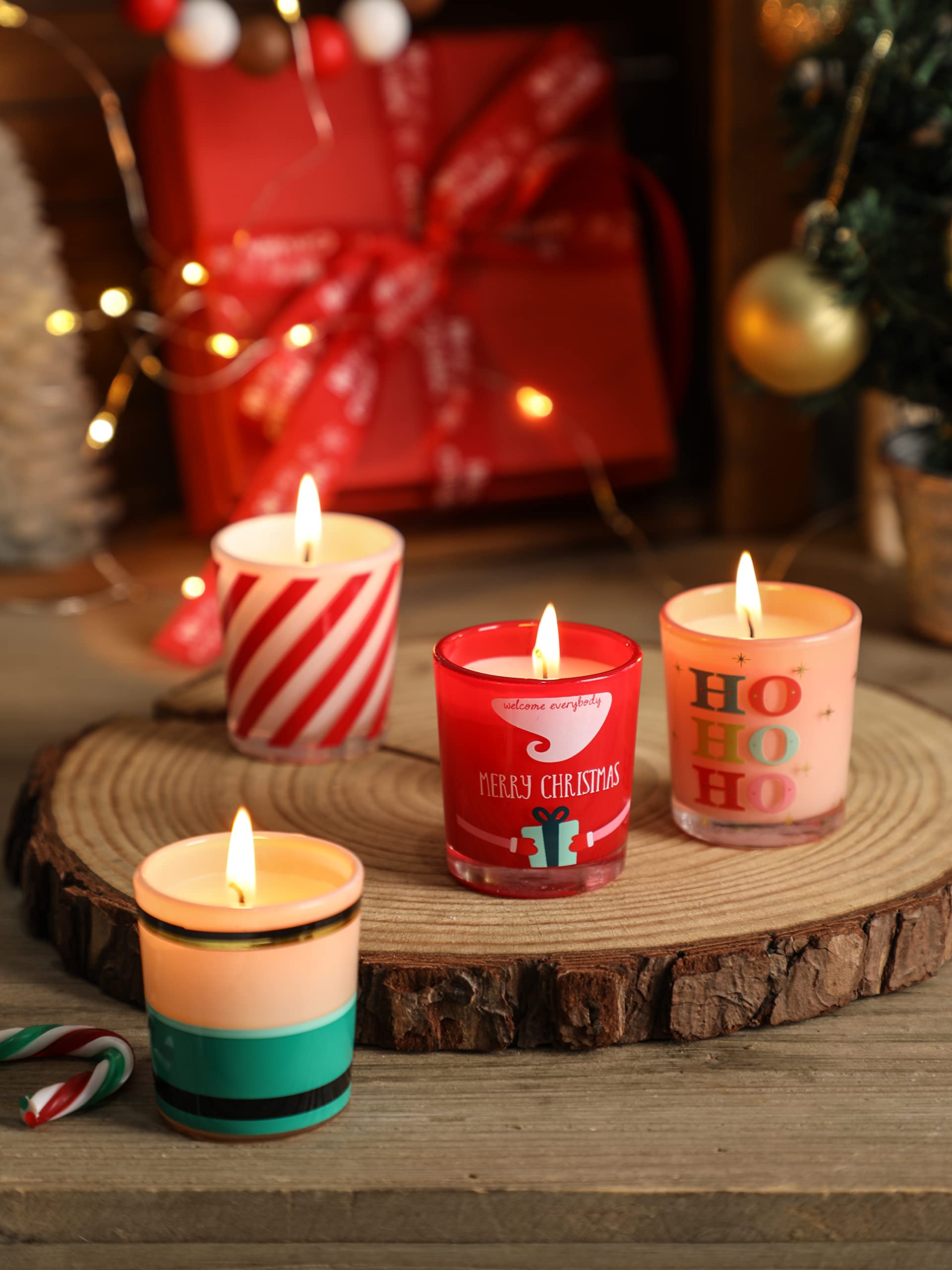 12 Days Christmas Scented Candles Gift Set for Women Advent Calendar Candle Gift 12PCS 1 oz Soy Wax Candles Christmas Birthday G