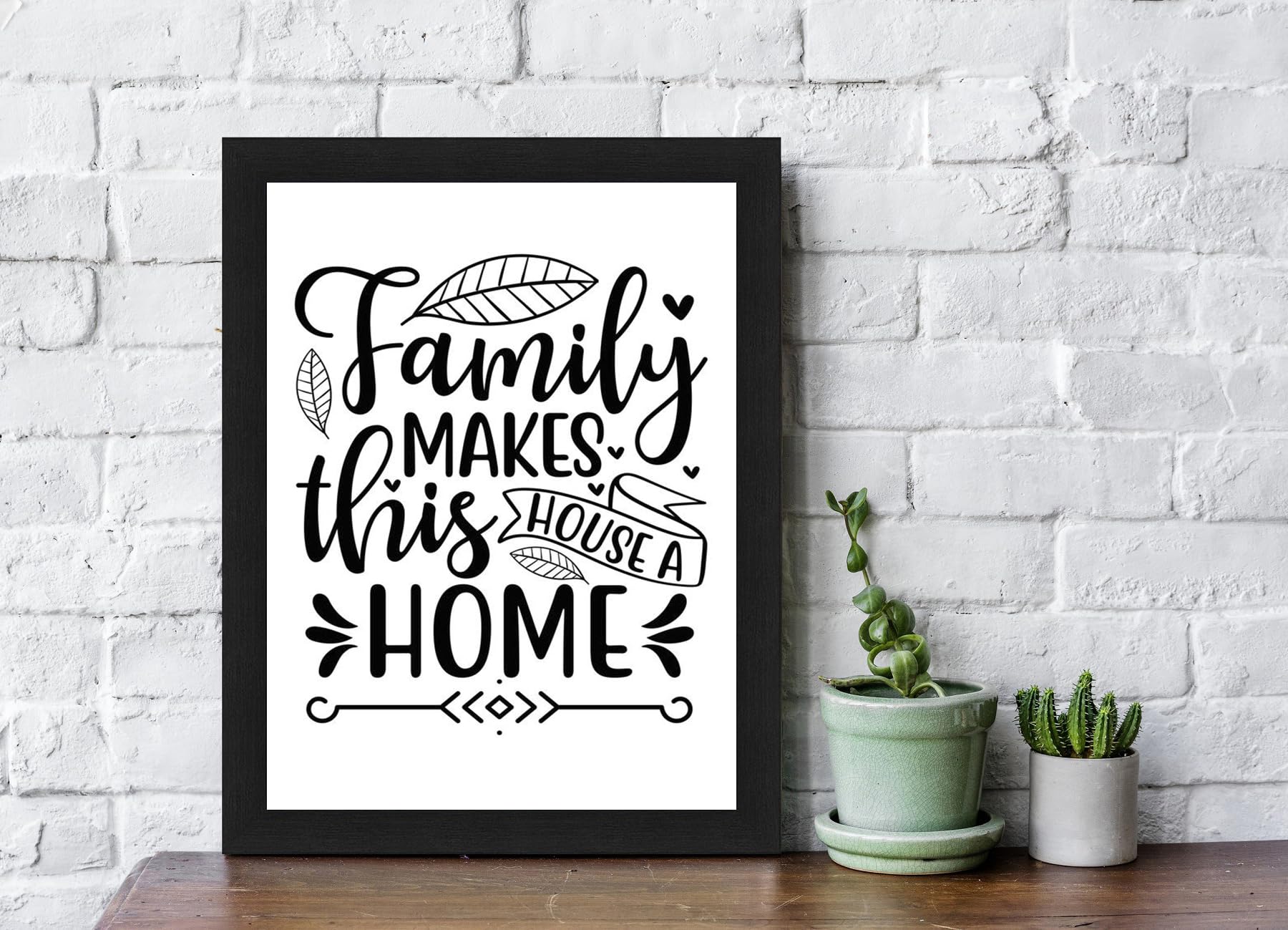 Interio Crafts - Positive Quote Wall Frame For Home Decor - Inspirational Framed Poster For Living Room, Bedroom Or Kitchen Wall