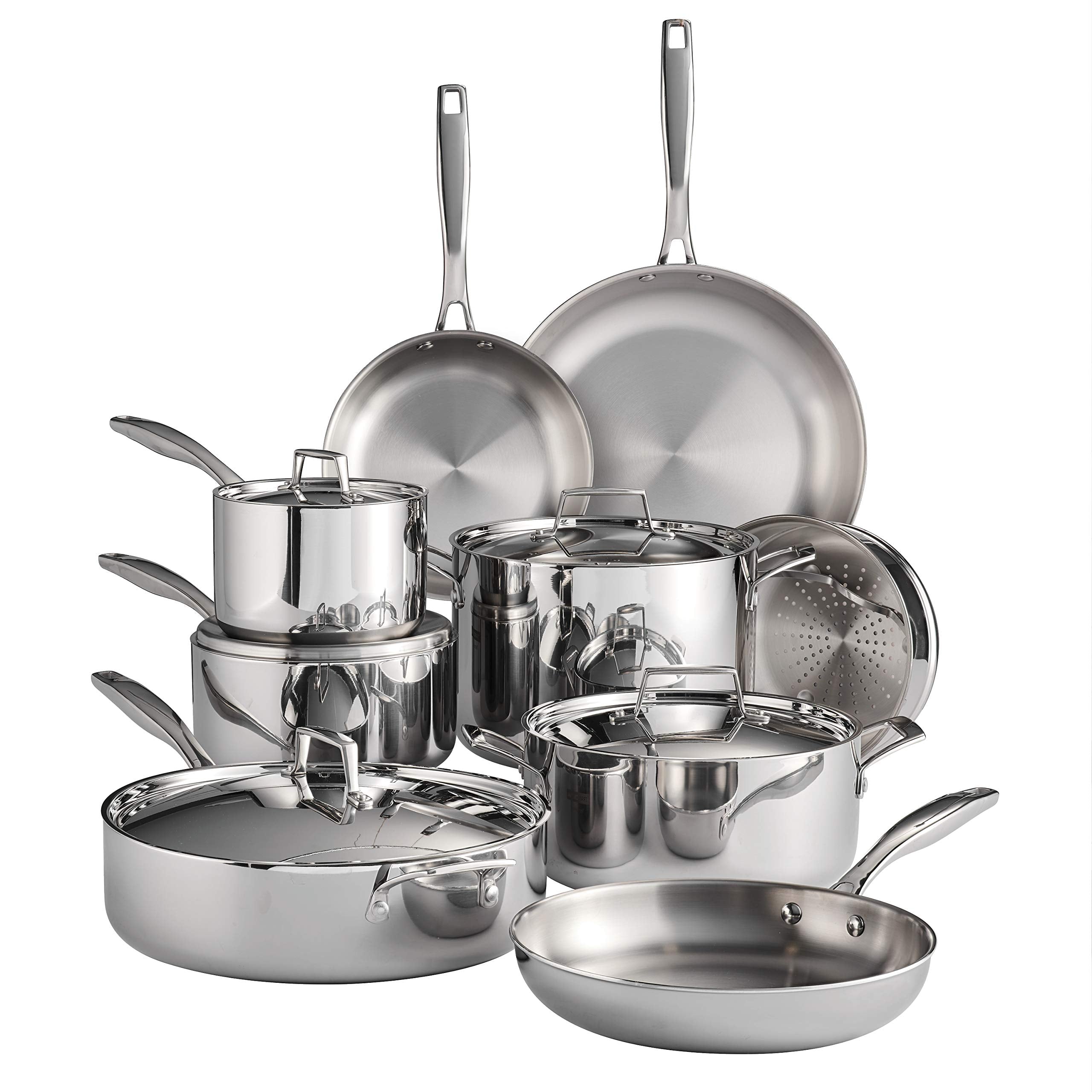 Tramontina Signature TriPly Clad Stainless Steel 14Pc Pots and Pans Set