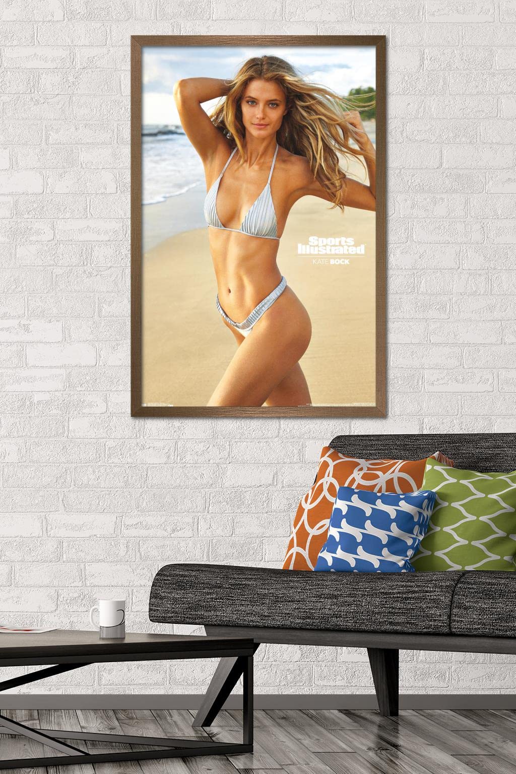 Trends International Sports Illustrated: Swimsuit Edition - Kate Bock 19 Wall Poster, 22.375'' X 34'', Bronze Framed Version