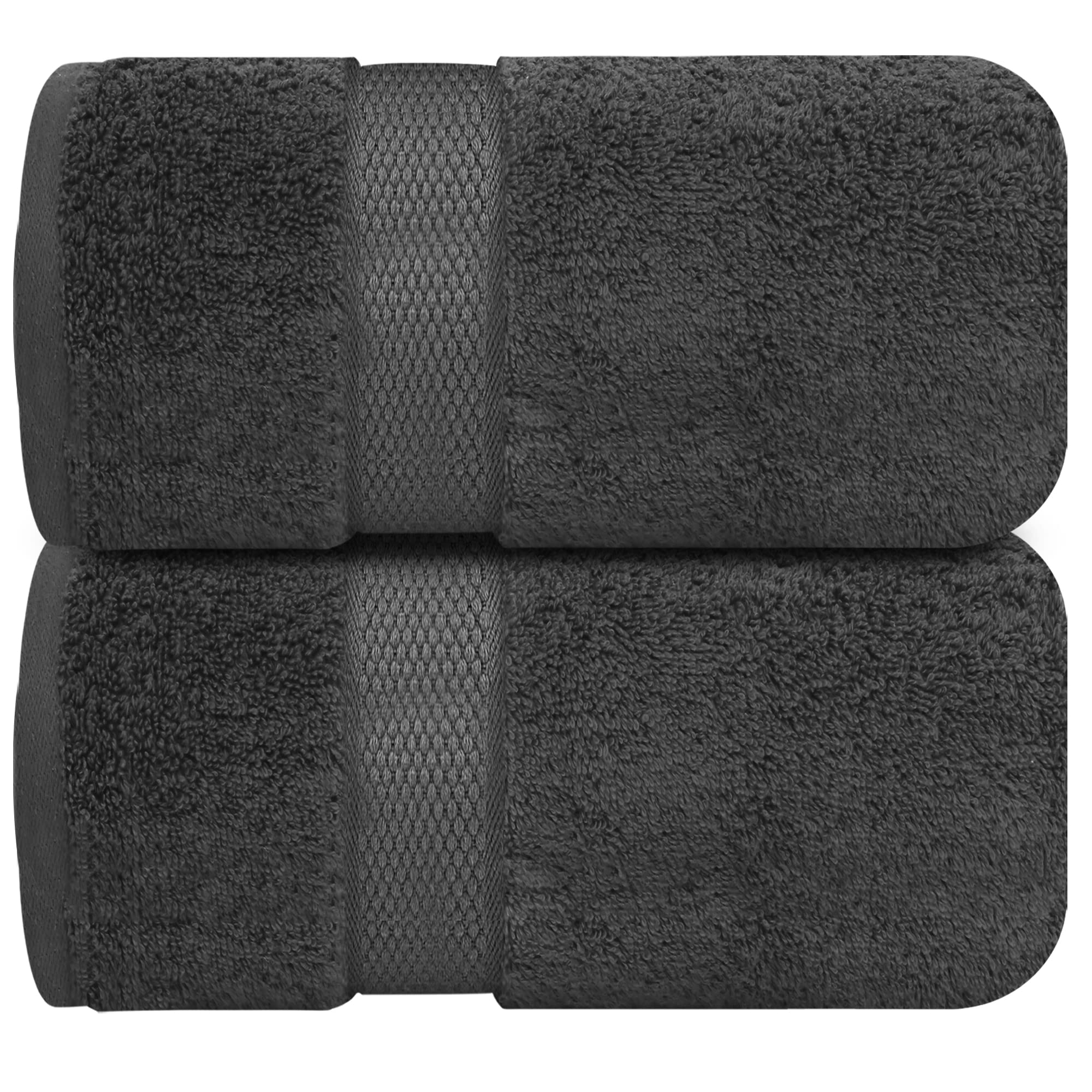 Infinitee Xclusives Premium Grey Bath Sheets Towels For Adults - 2 Pack Extra Large Bath Towels 35X70-100% Soft Cotton, Absorben