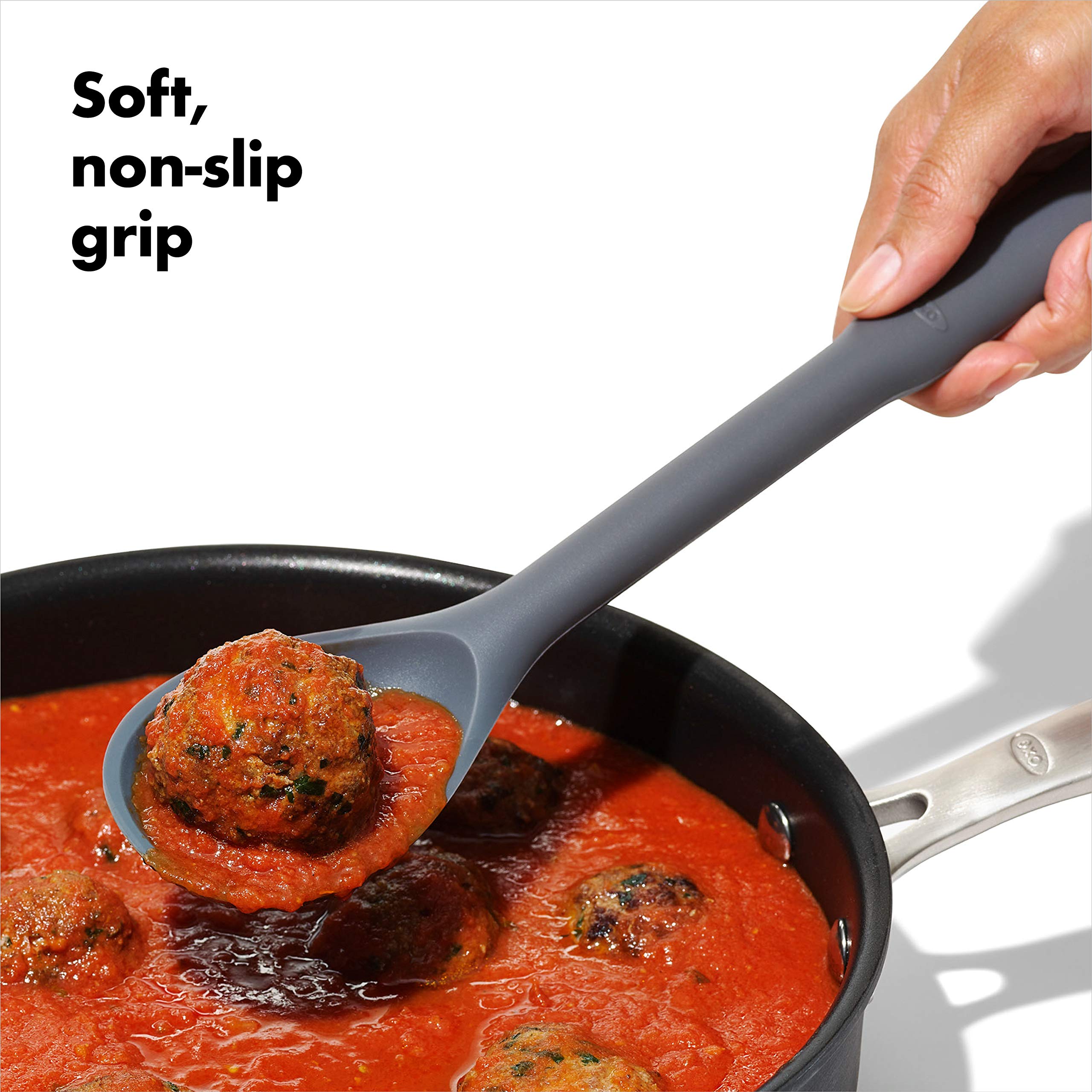 Oxo Good Grips Silicone Spoon,Peppercorn,Us:One Size