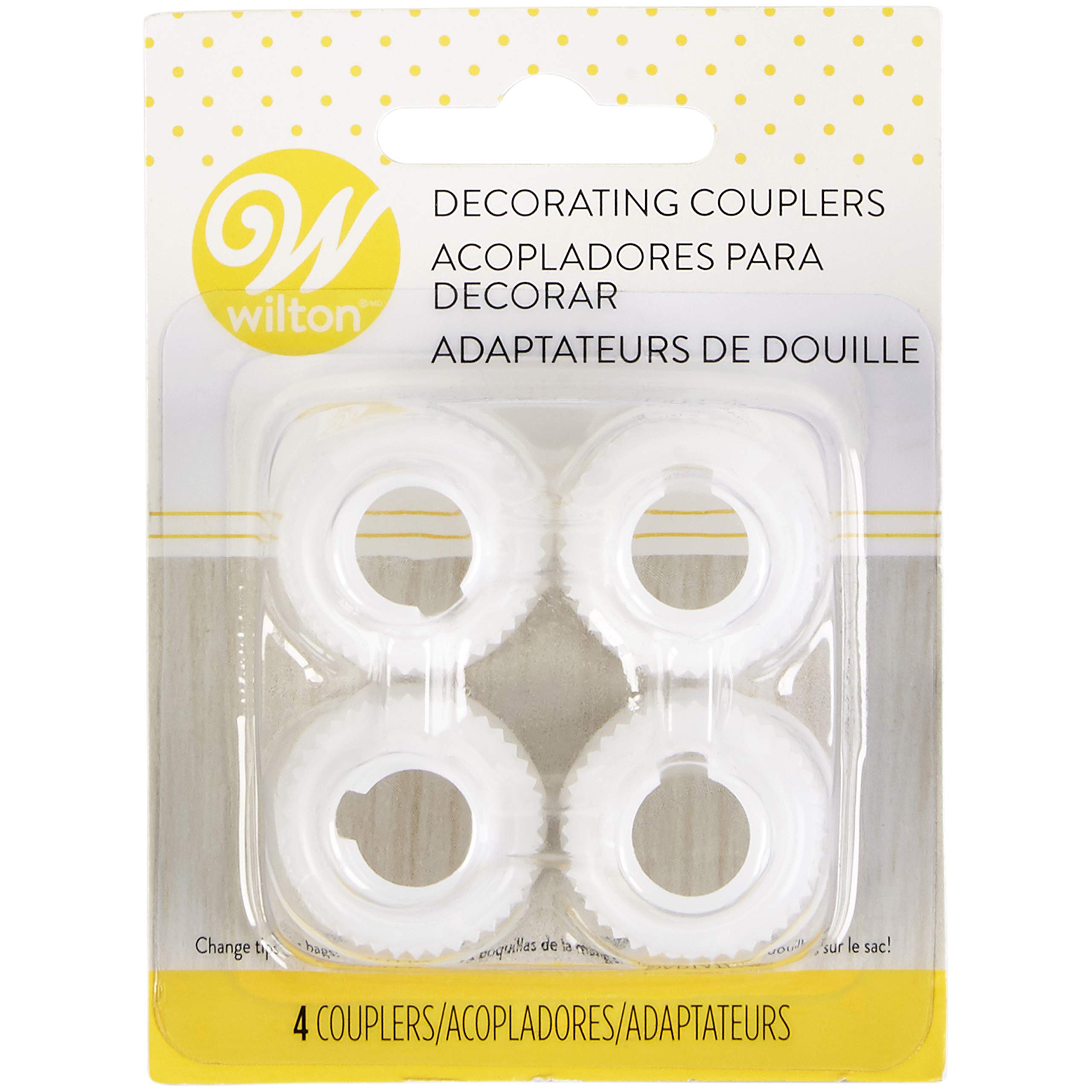 Wilton Decorating Coupler Set, Easily Switch Piping Tips Without Changing Bags, Reusable Plastic Couplers for Cake and Cookie De