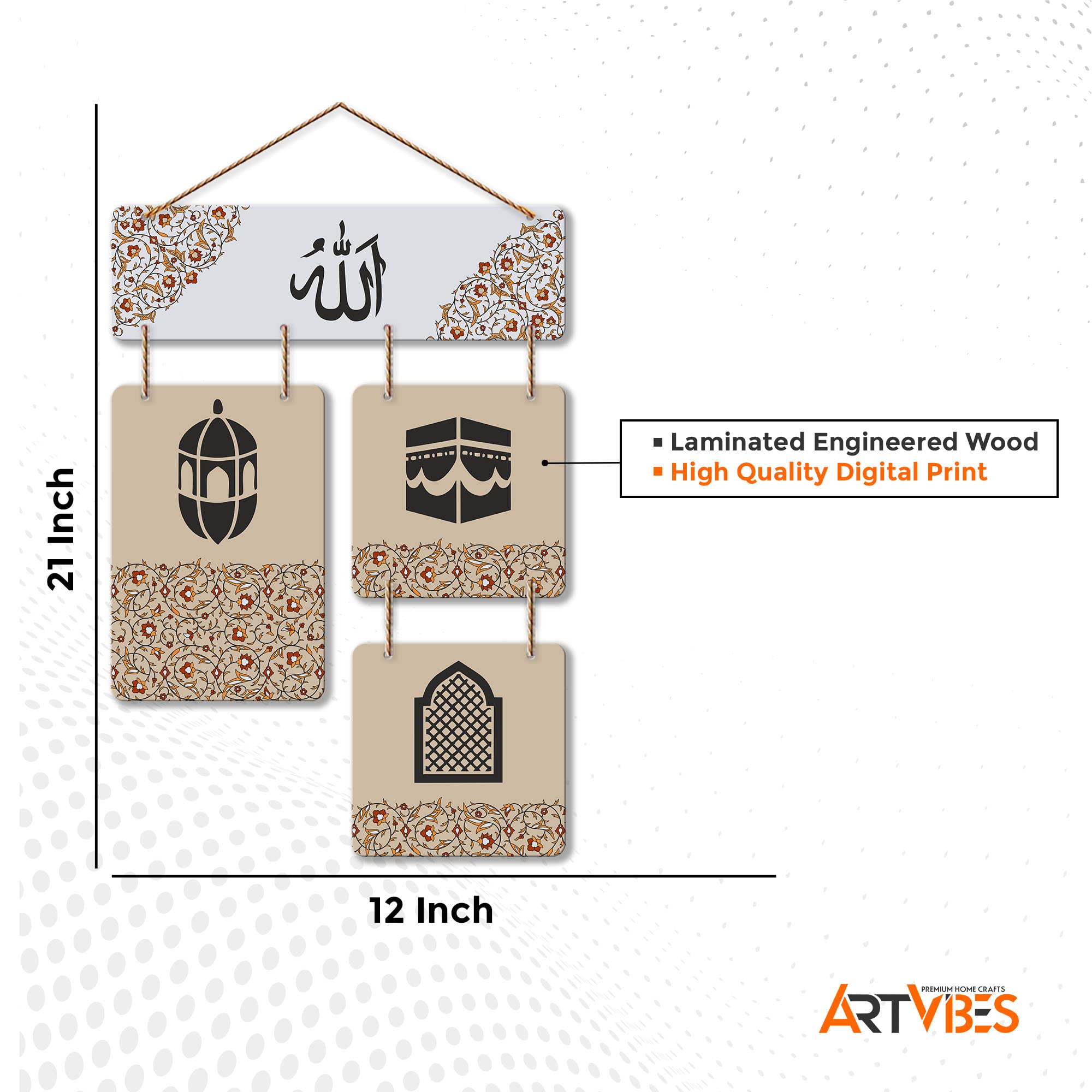 Artvibes Positive Quote Decorative Wooden Wall Hanger for Living Room | Bedroom | Home Decor | Office | Gift | Quotes Decor Item