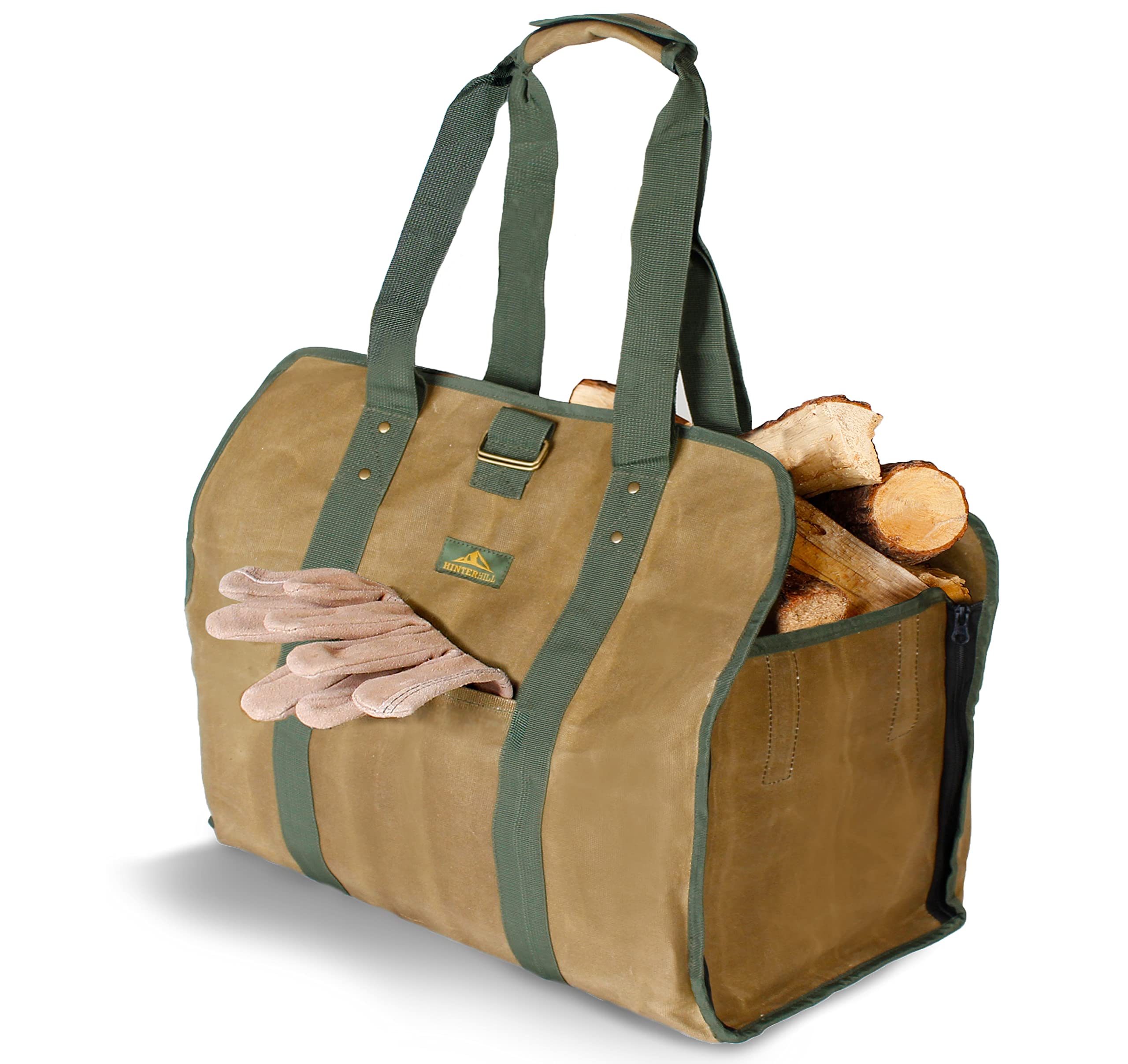 2-In-1 Firewood Carrier, Canvas Log Carrier For Firewood, Firewood Tote Carrier, Canvas Wood Carrier For Firewood, Log Carrying