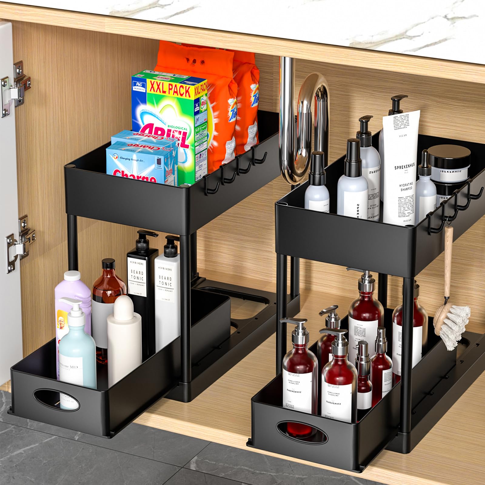 Puiluo Undersink Organizers (Matt Black)