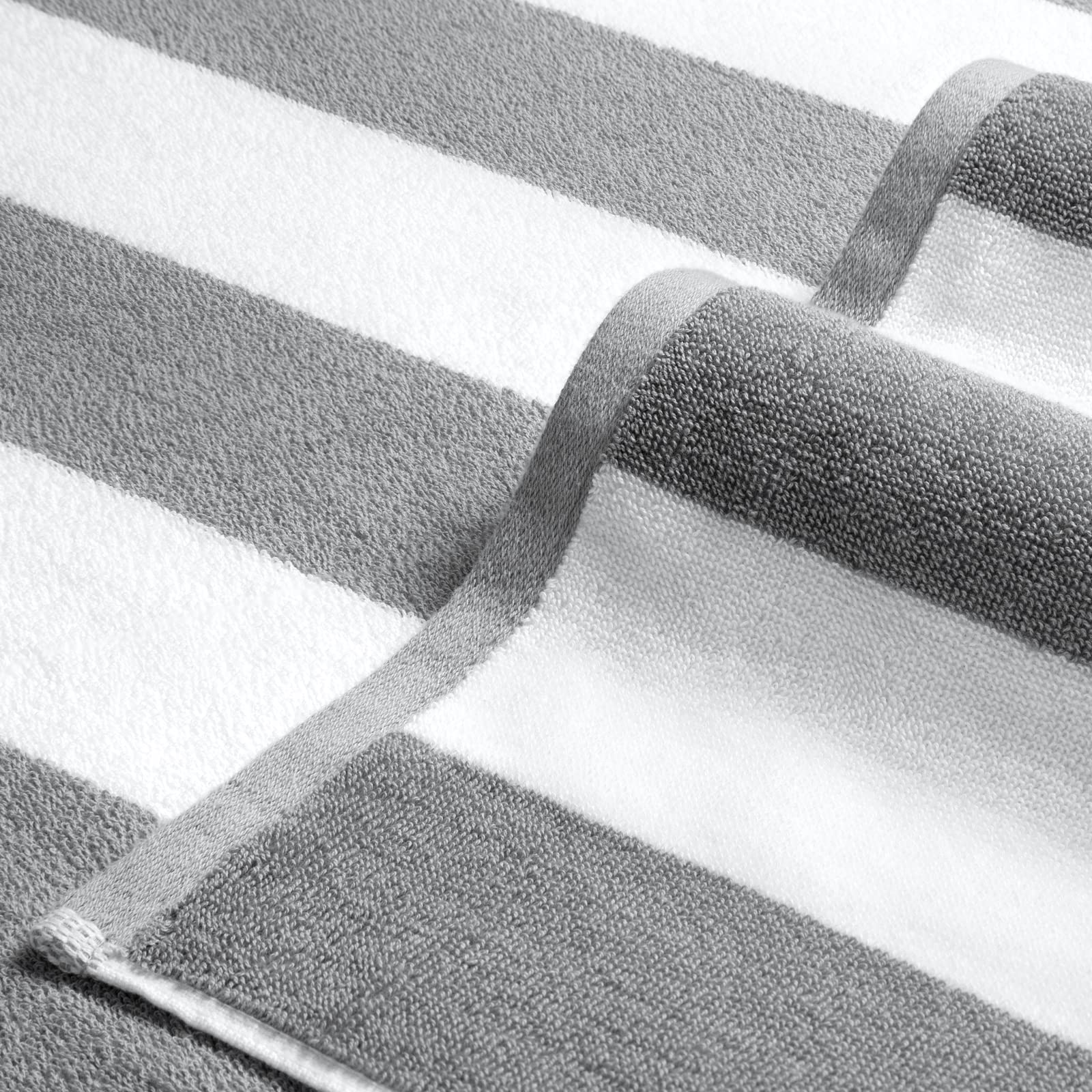 Bornbay Large Beach Towel Oversized - 40''X70'' Big Mens Beach Towesl, Extra Large Thick Gray Beach Towels, Xl Wide Fluffy Swimm