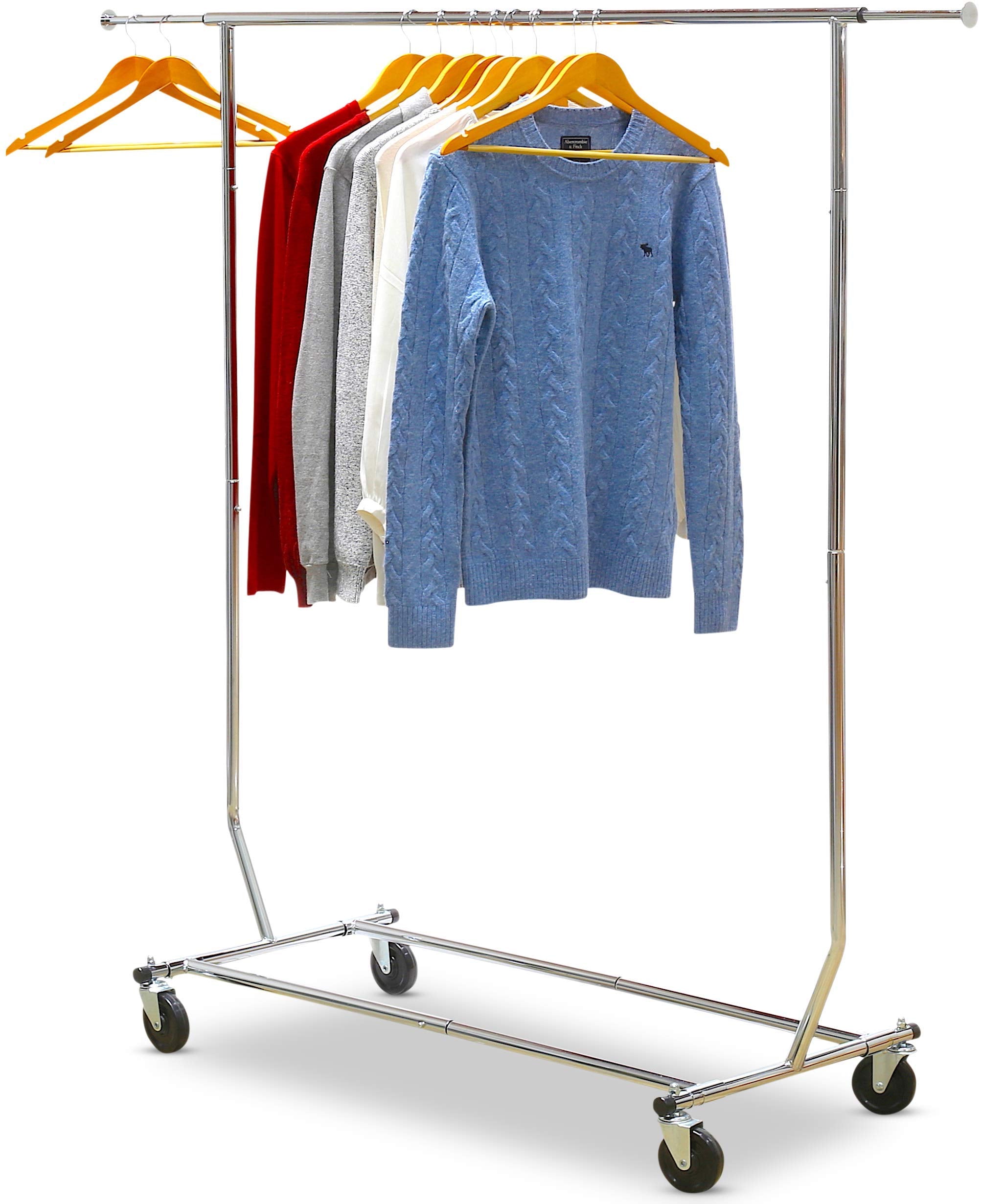 Simple Houseware Supreme Commercial Grade Clothing Garment Rack, Chrome