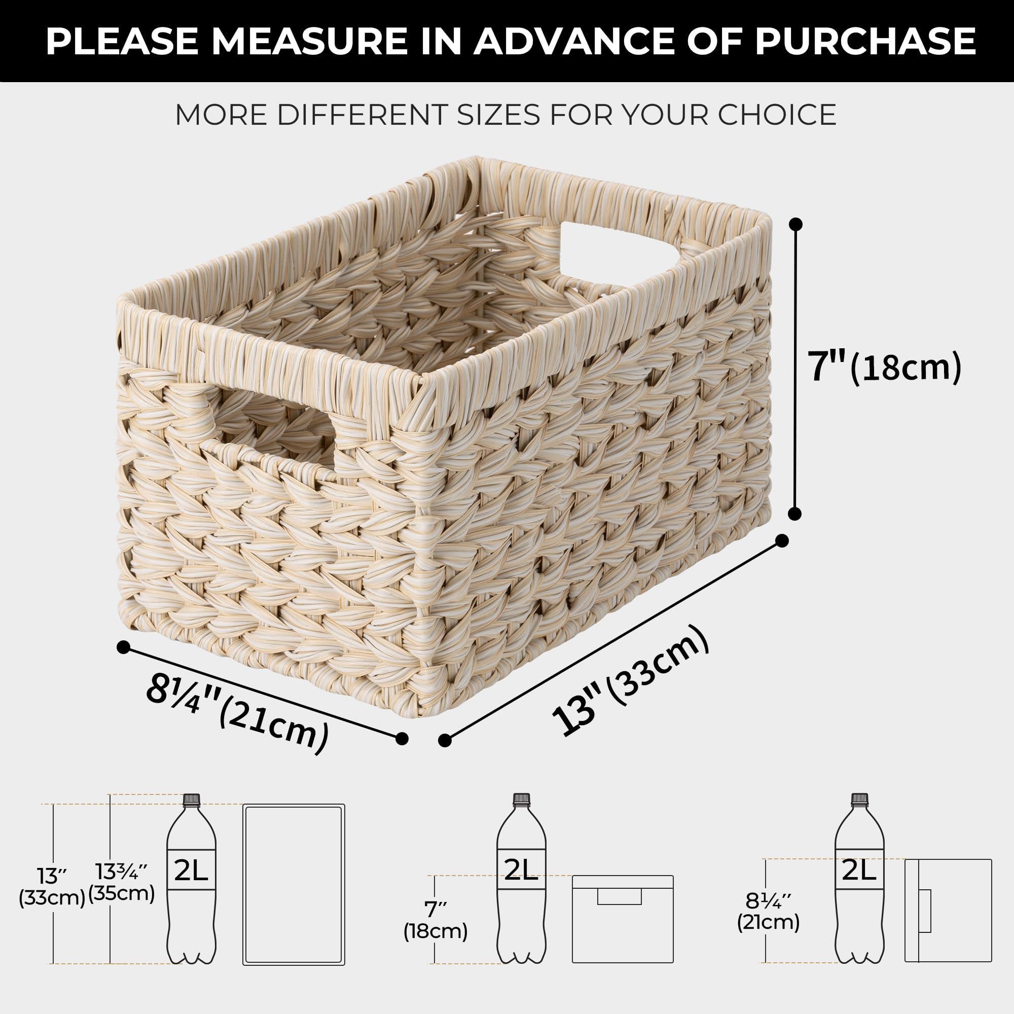 Granny Says Basket For Organizing, Wicker Storage Baskets For Shelves, Woven Baskets For Storage, Waterproof Shelf Baskets For L