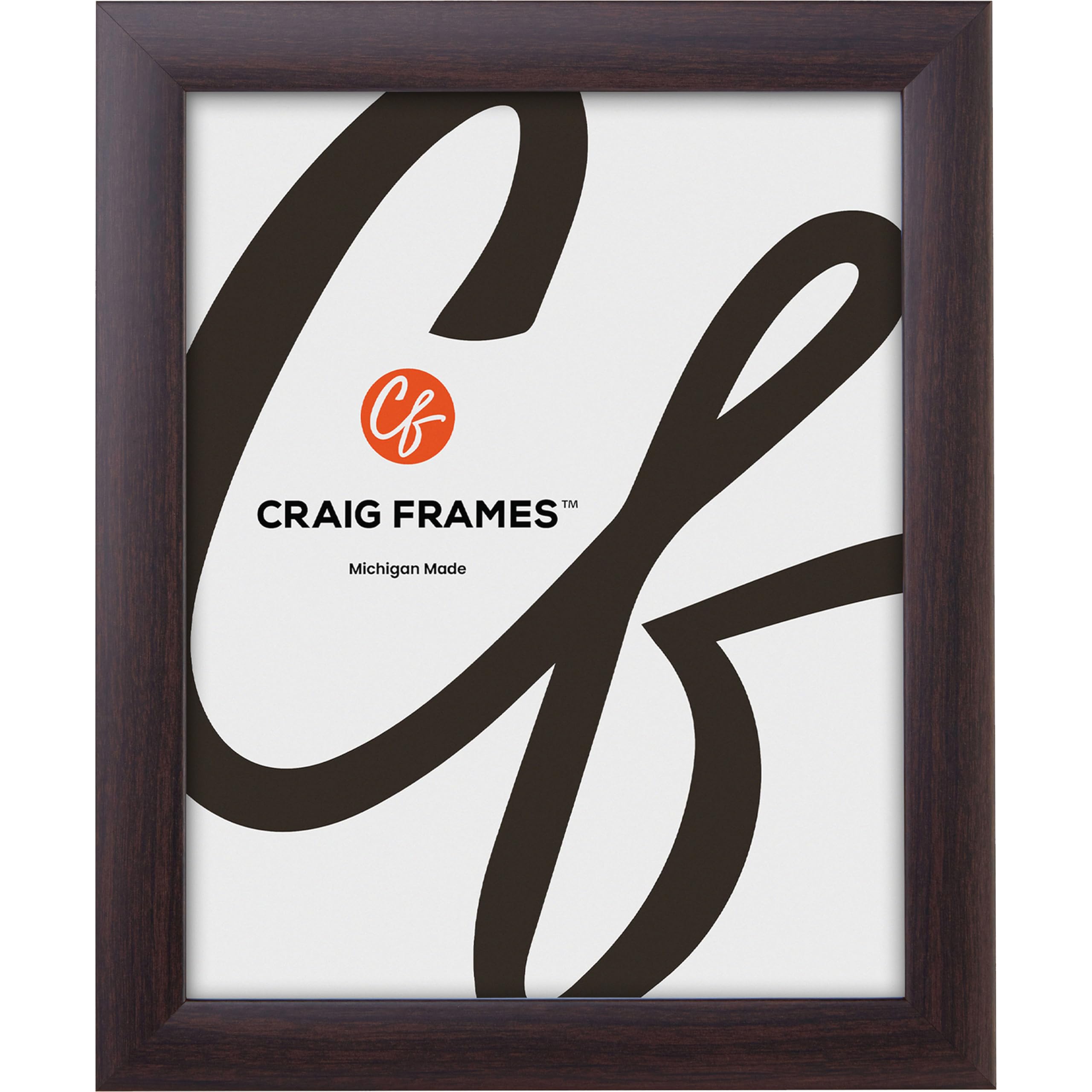 Craig Frames Contemporary, 16x17 Picture Frame, Brazilian Walnut