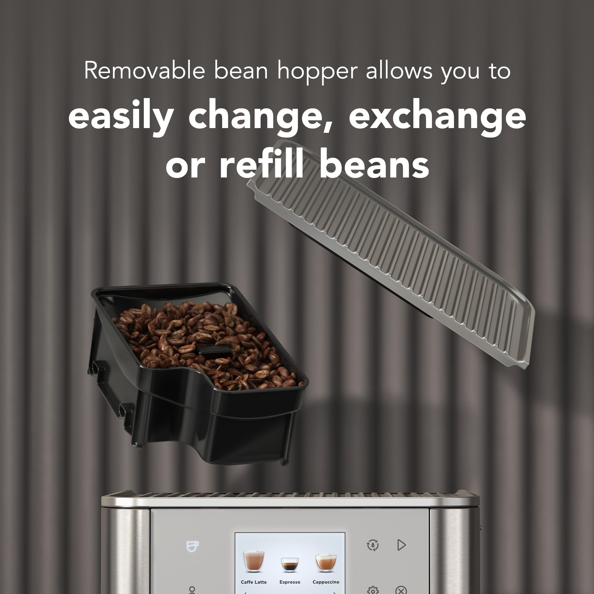 Kitchenaid Fully Automatic Espresso Machine Kf7 With Milk Attachment, Kes8557Bk, Cast Iron Black