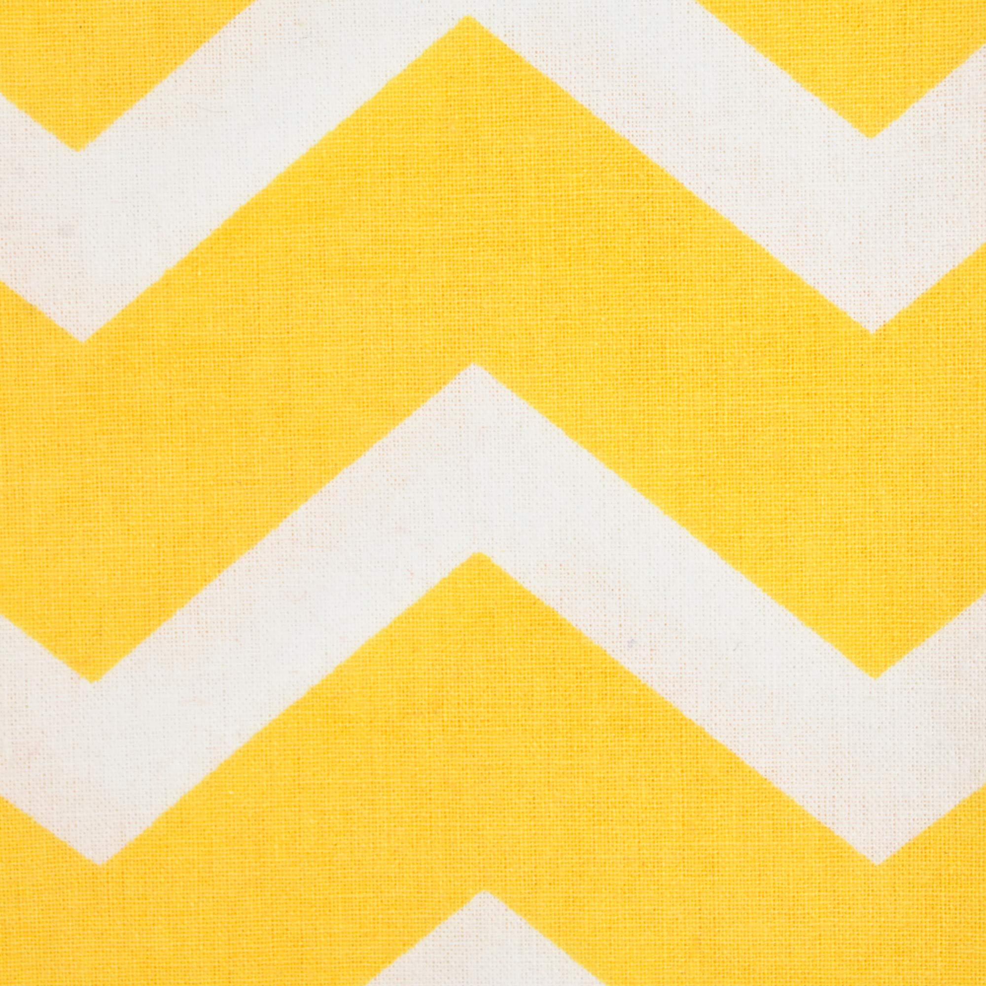 Dii Kitchen Towel Collection Decorative Cotton Dishtowel Set, 18X28, Yellow Chevron, 2 Piece