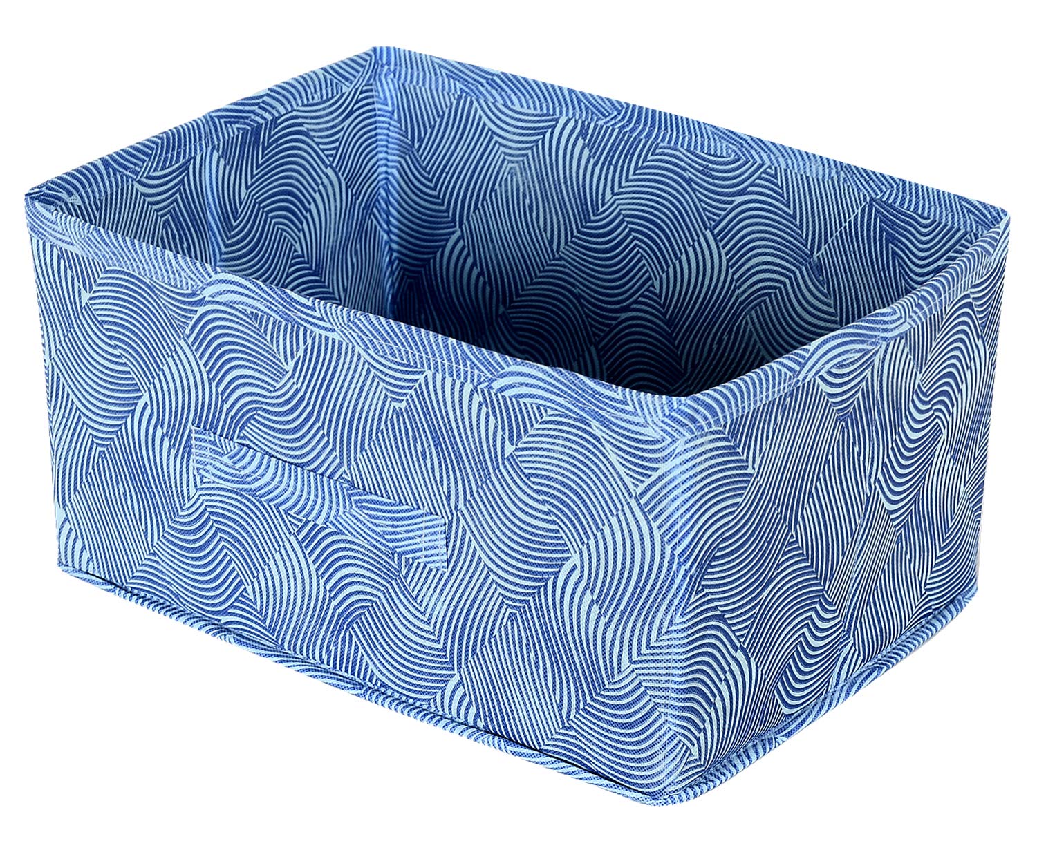 Kuber Industries Laheriya Print Non Woven Fabric Replacement Drawer Storage And Cloth Organizer Unit For Closet (Blue)Kubmart15
