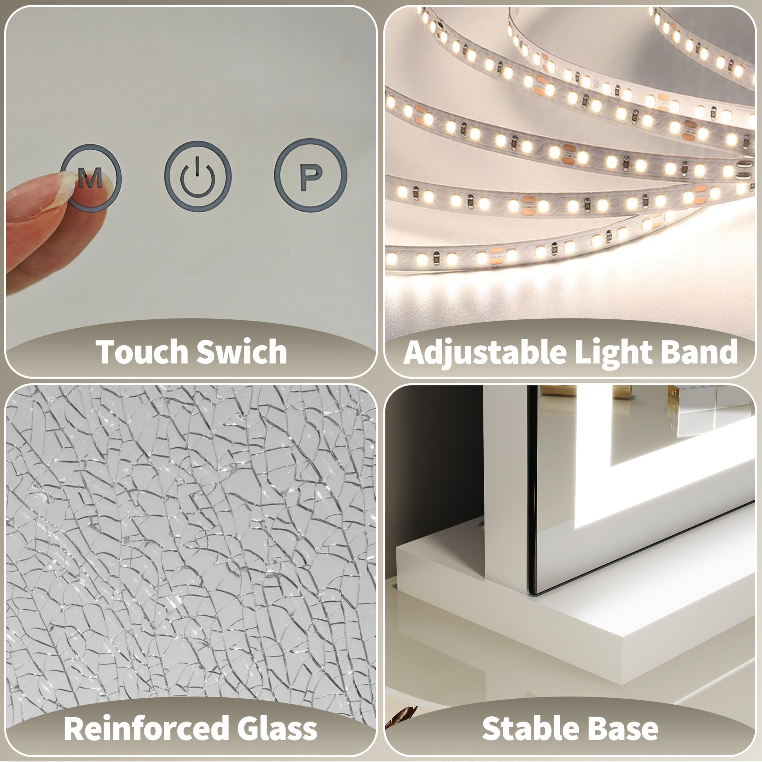 Fennio 23 X 18 Vanity Mirror With Lights