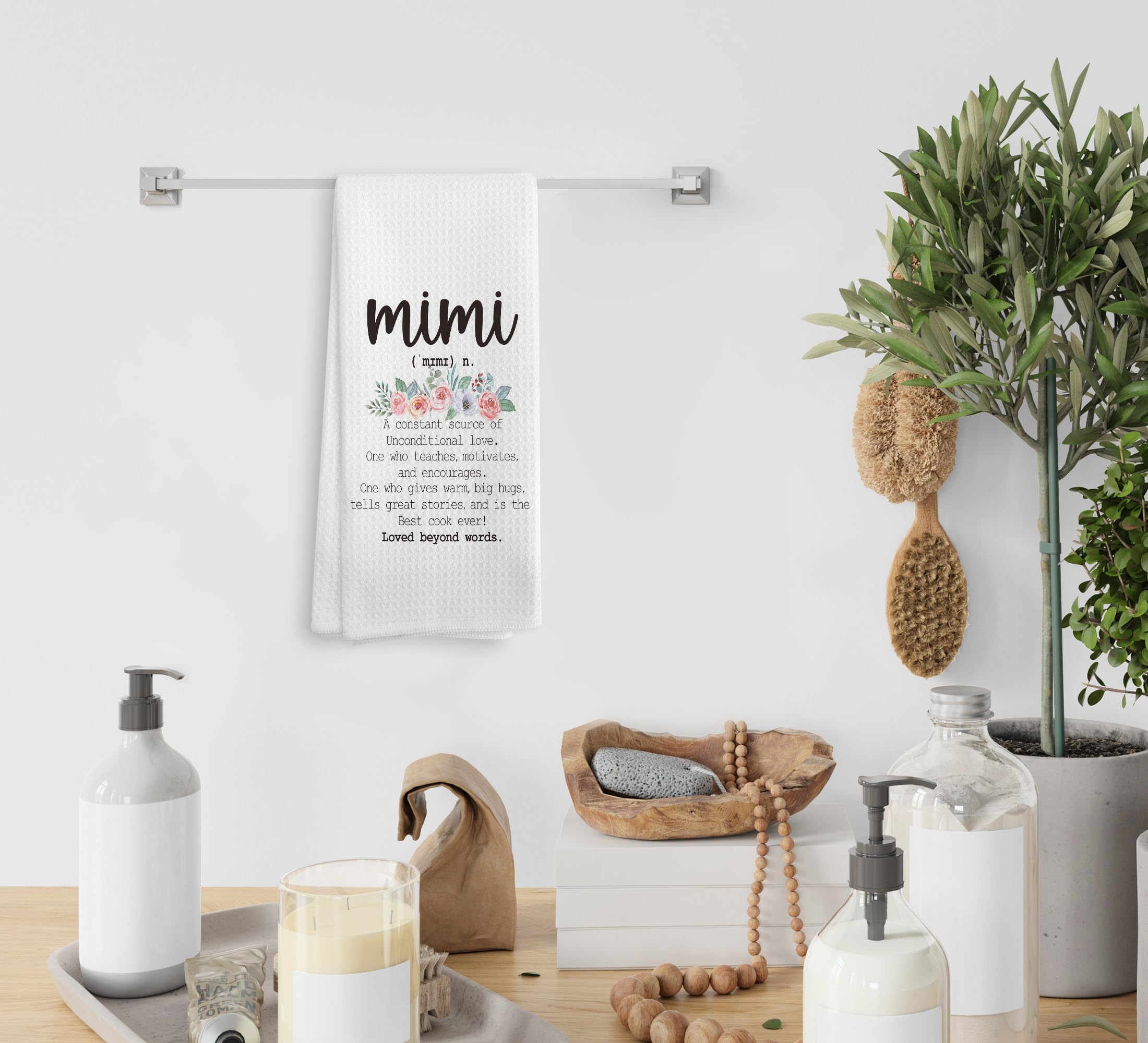 NOQL Mimi Gifts Kitchen Towels and Dishcloths, Mimi Gifts, Mimi Gifts for Grandma, Gifts for Mimi, Best Mimi Gifts Drying Cloth