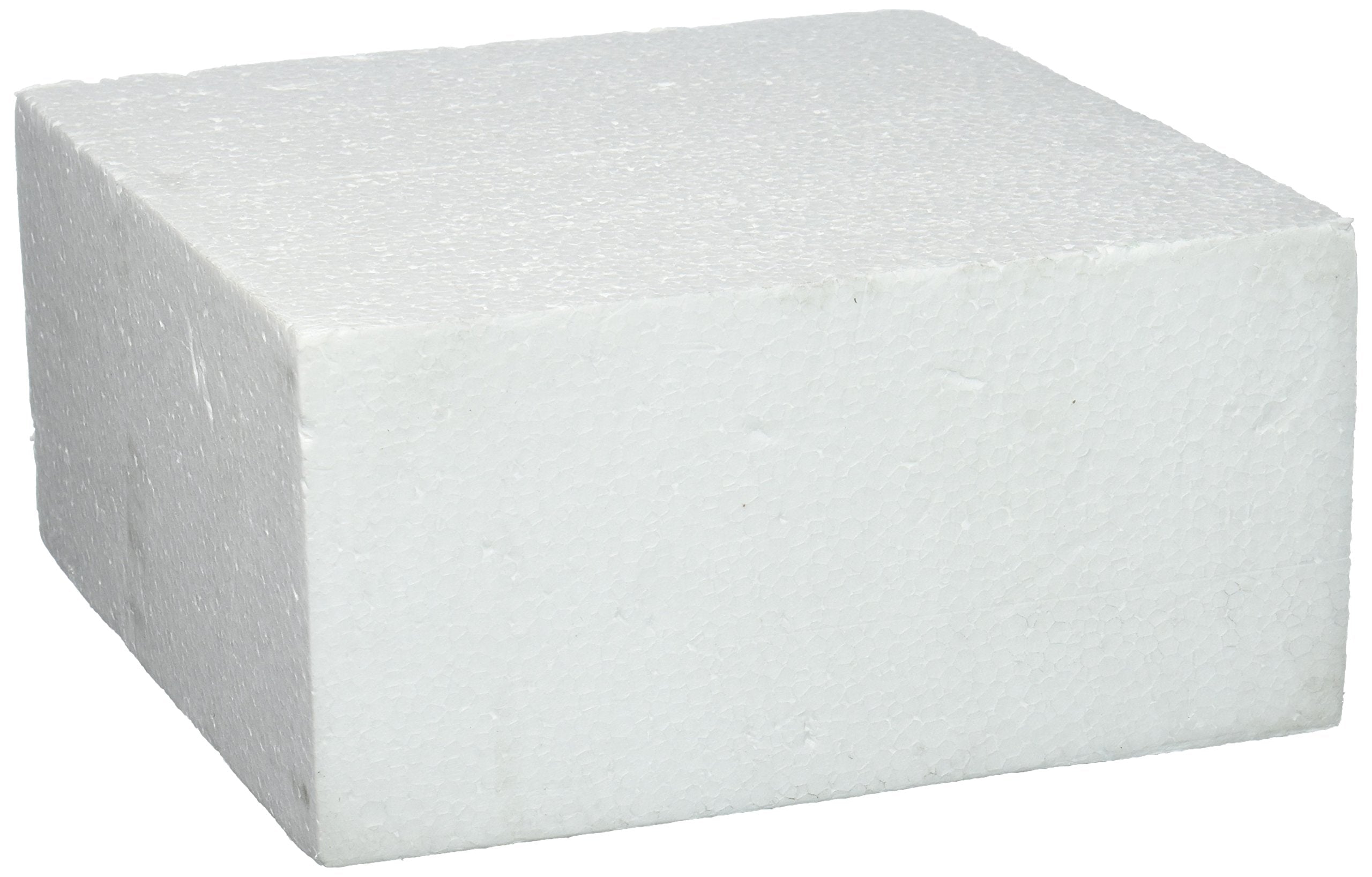Oasis Supply Dummy Square Cake, 8 x 8 x 4, White