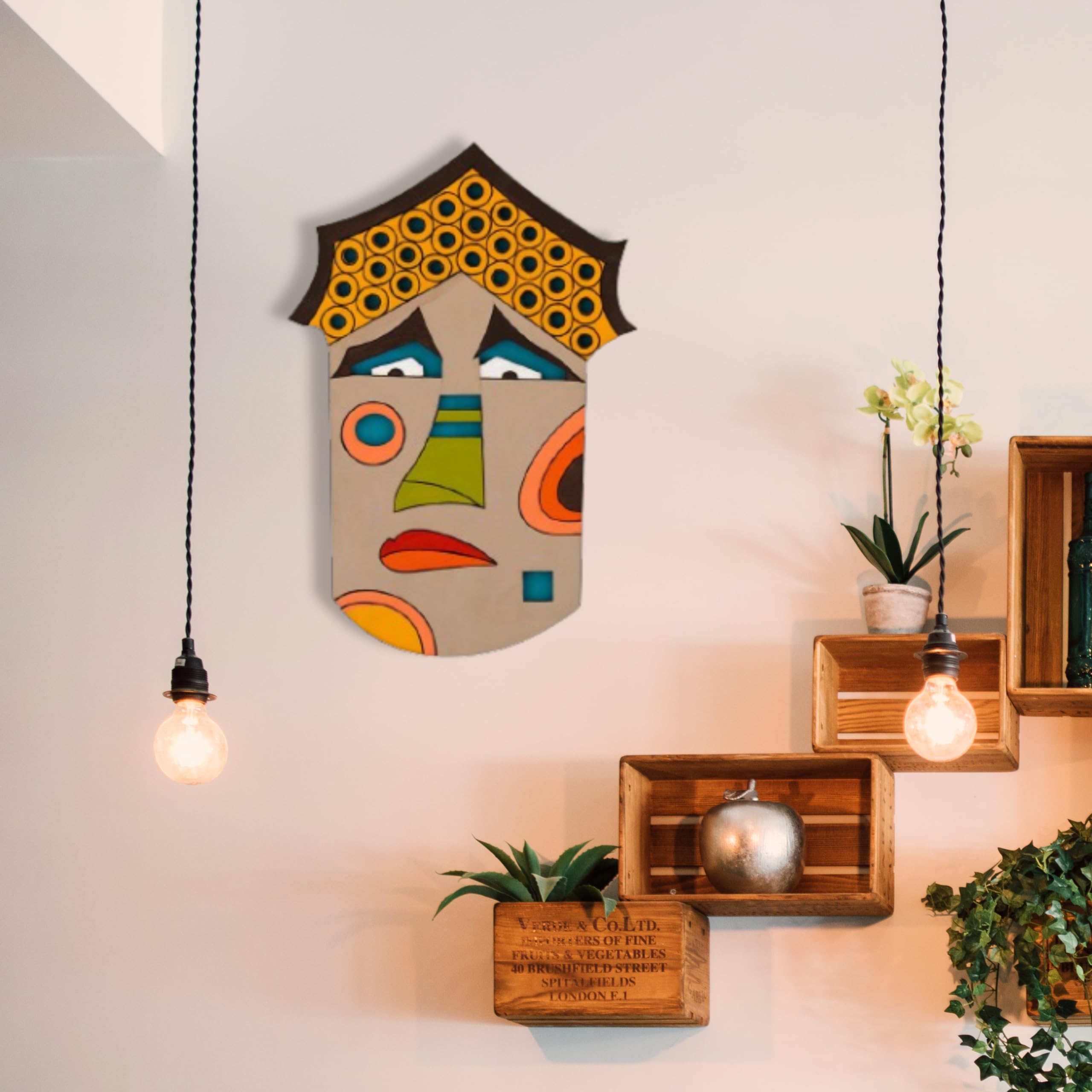 Aps Art Plus Store Wooden 3D Wall Decor Item For Home, Designer 3D Wall Sculpture For Decor Stylish