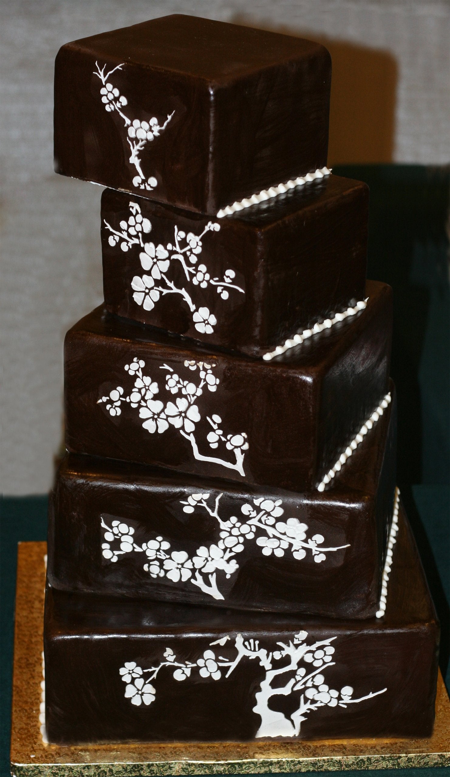 Designer Stencils Blooming Cherry Tree Tier 2 Cake Stencil, Beige/Semi-Transparent