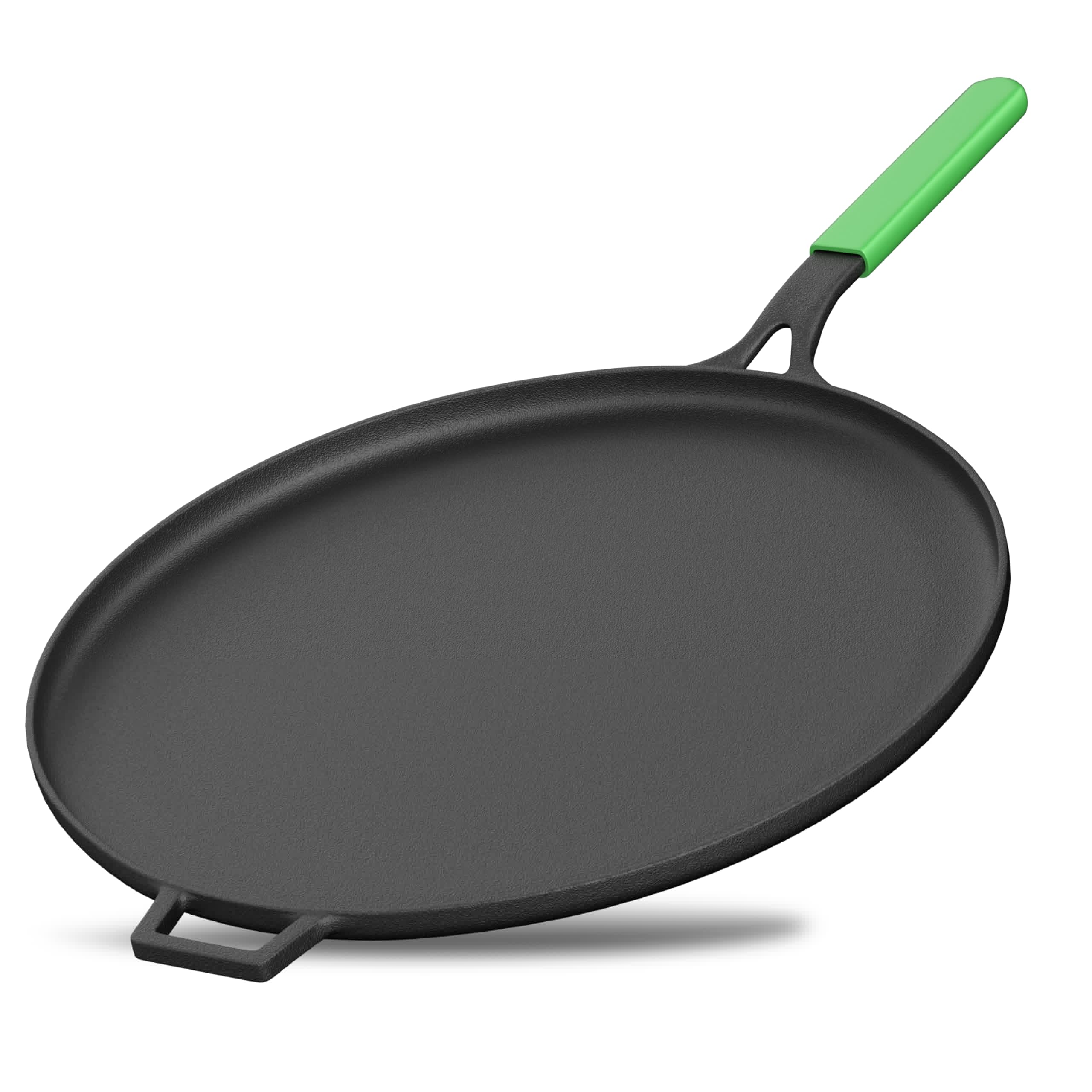 Esspy 28Cm/11Inch Pre-Seasoned Cast Iron Dosa Tawa | Roti/Chapati Tawa With Long Handle | Iron Tawa Big Size | Cast Iron Cookwar