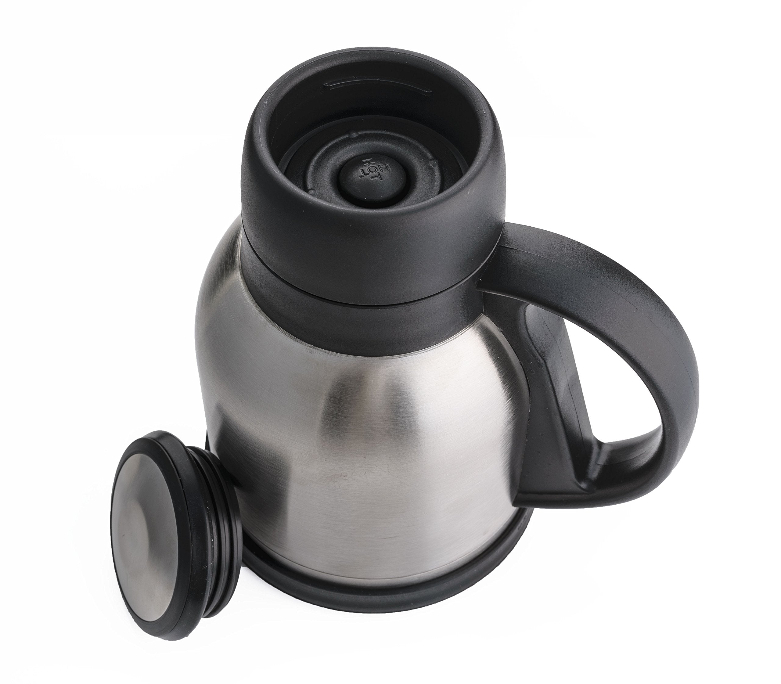 Highwave Mojoemo Wide Base Vacuum Travel Mug 22 Ounces (Gray)